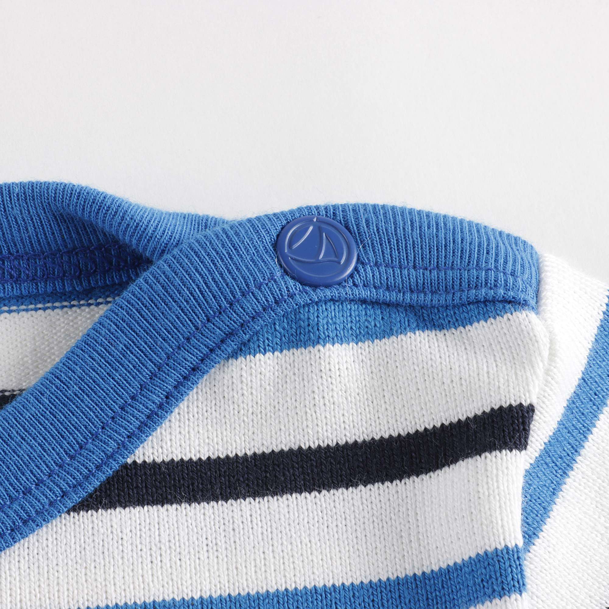 Baby Boys Blue Stripes Cotton T-Shirt