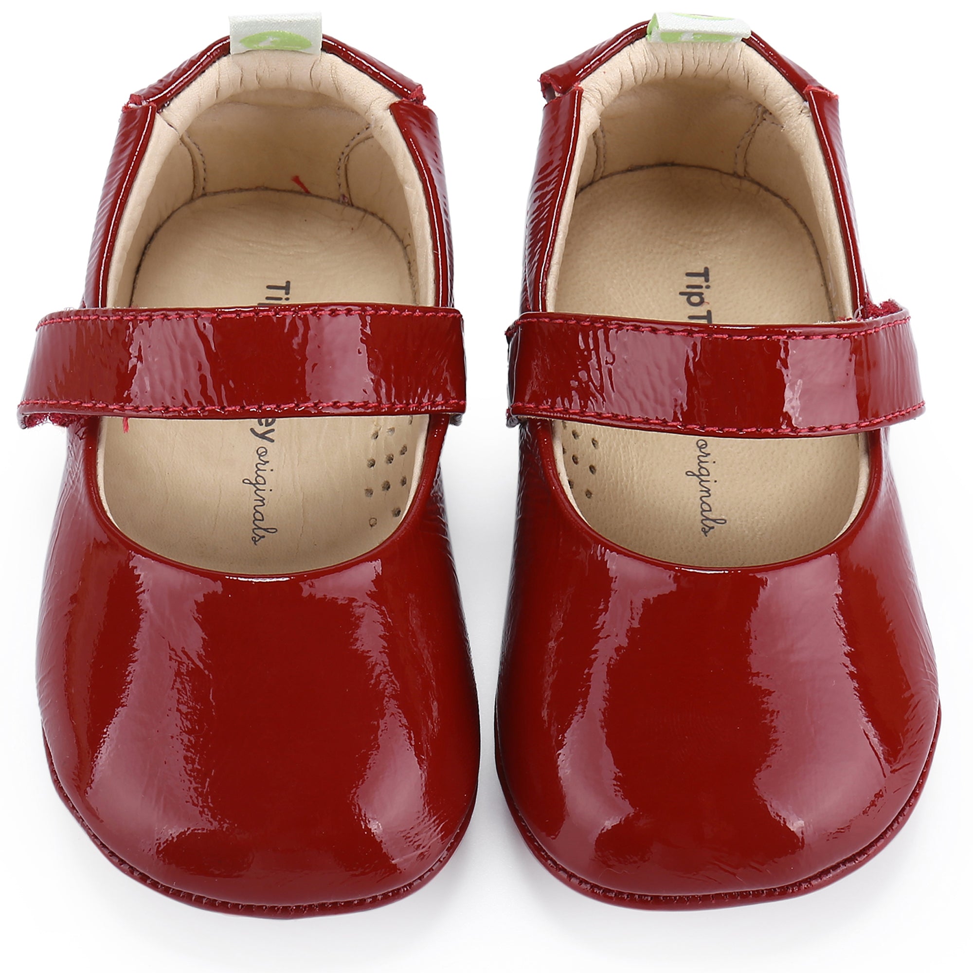 Baby Girls Red Leather Shoes