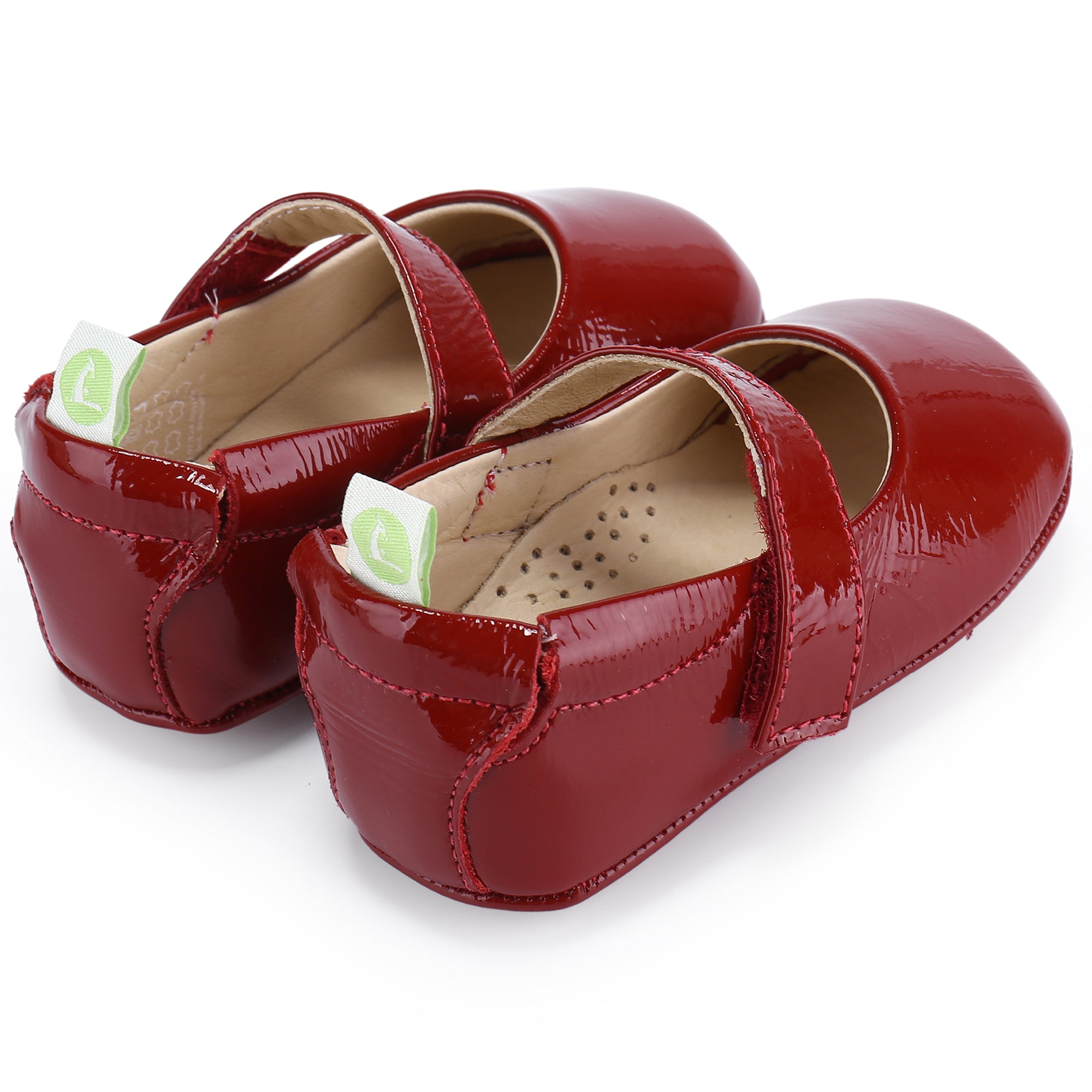 Baby Girls Red Leather Shoes