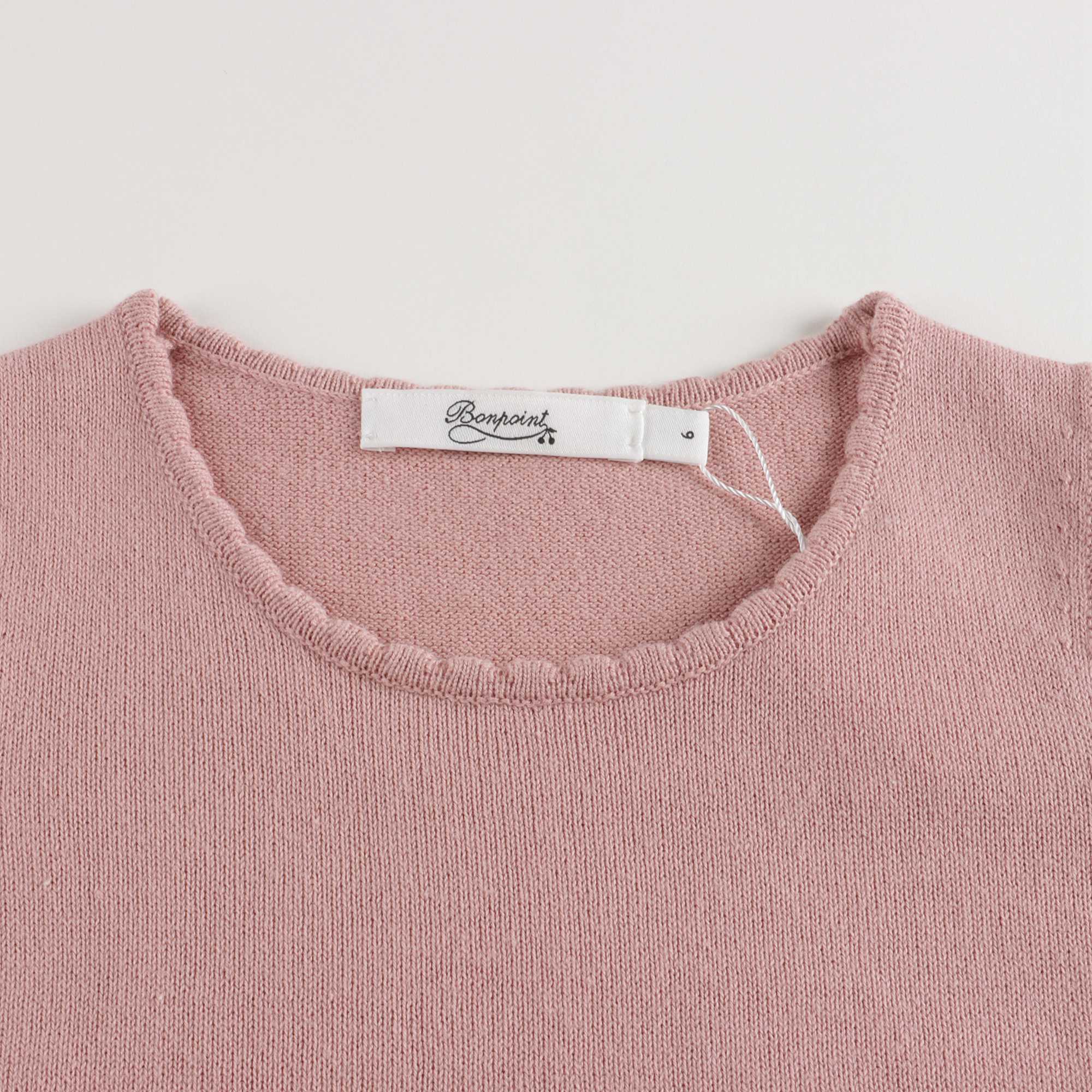 Girls Dark Pink Logo Cotton Vest