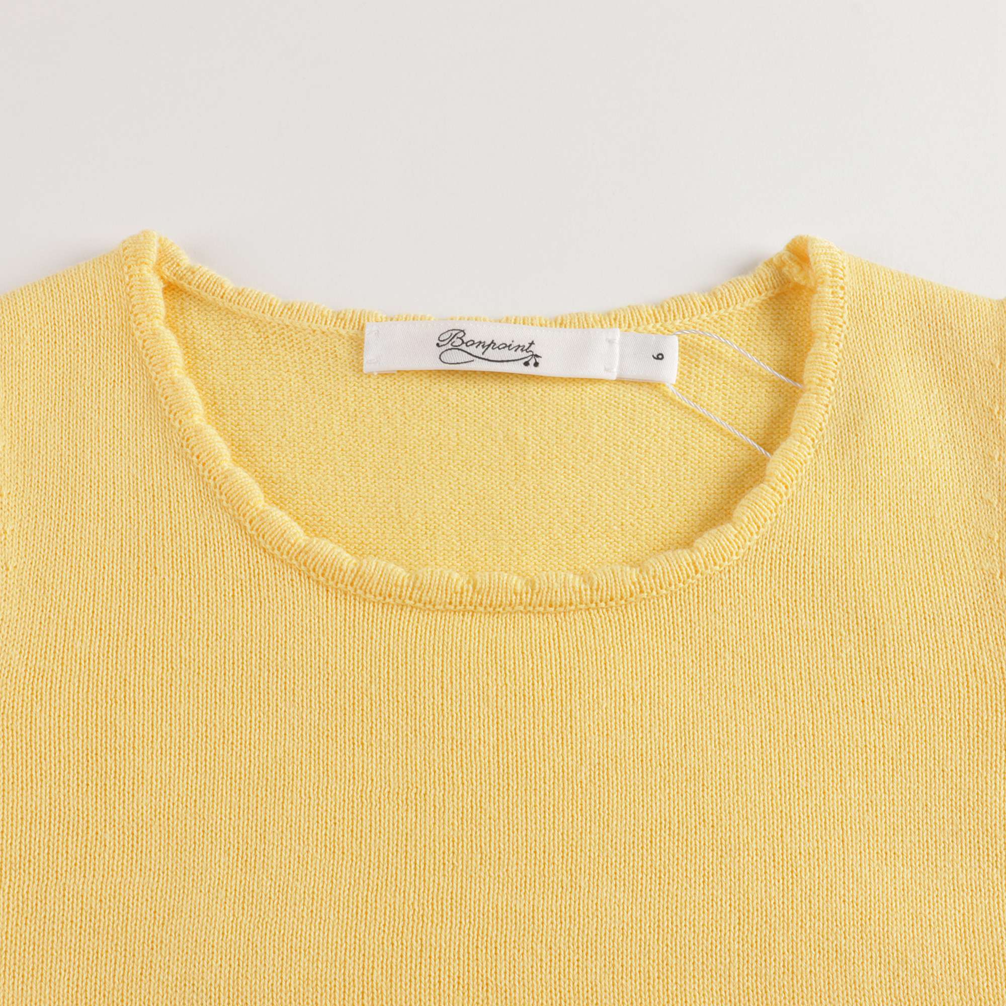 Girls Yellow Logo Knit Vest