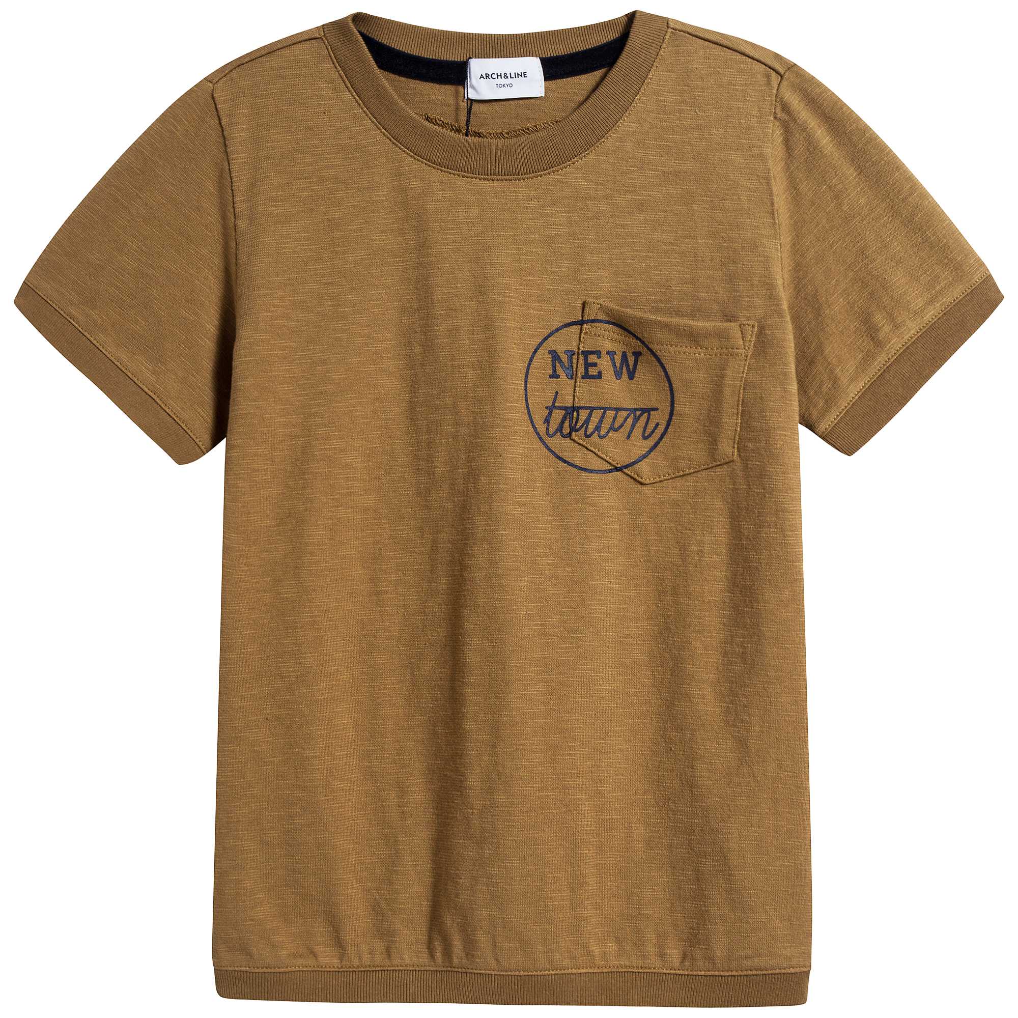 Girls Camel Cotton T-shirt