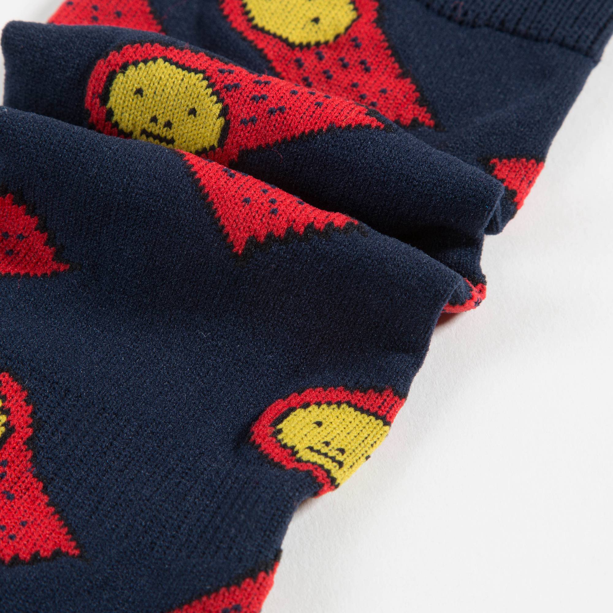 Girls Navy Blue Cotton Socks