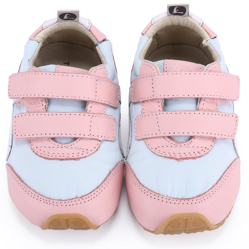 Baby Girls Pink & Blue Leather Shoes