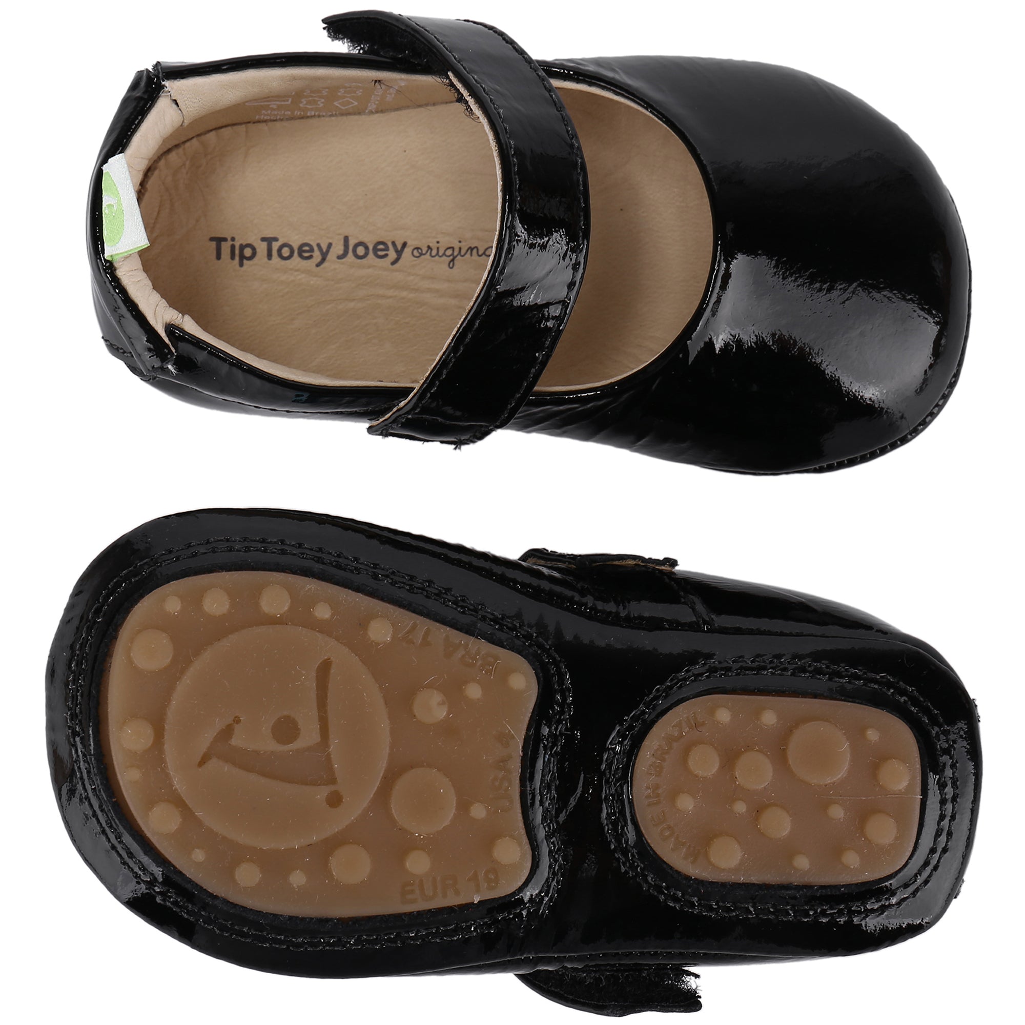 Baby Black Leather Shoes