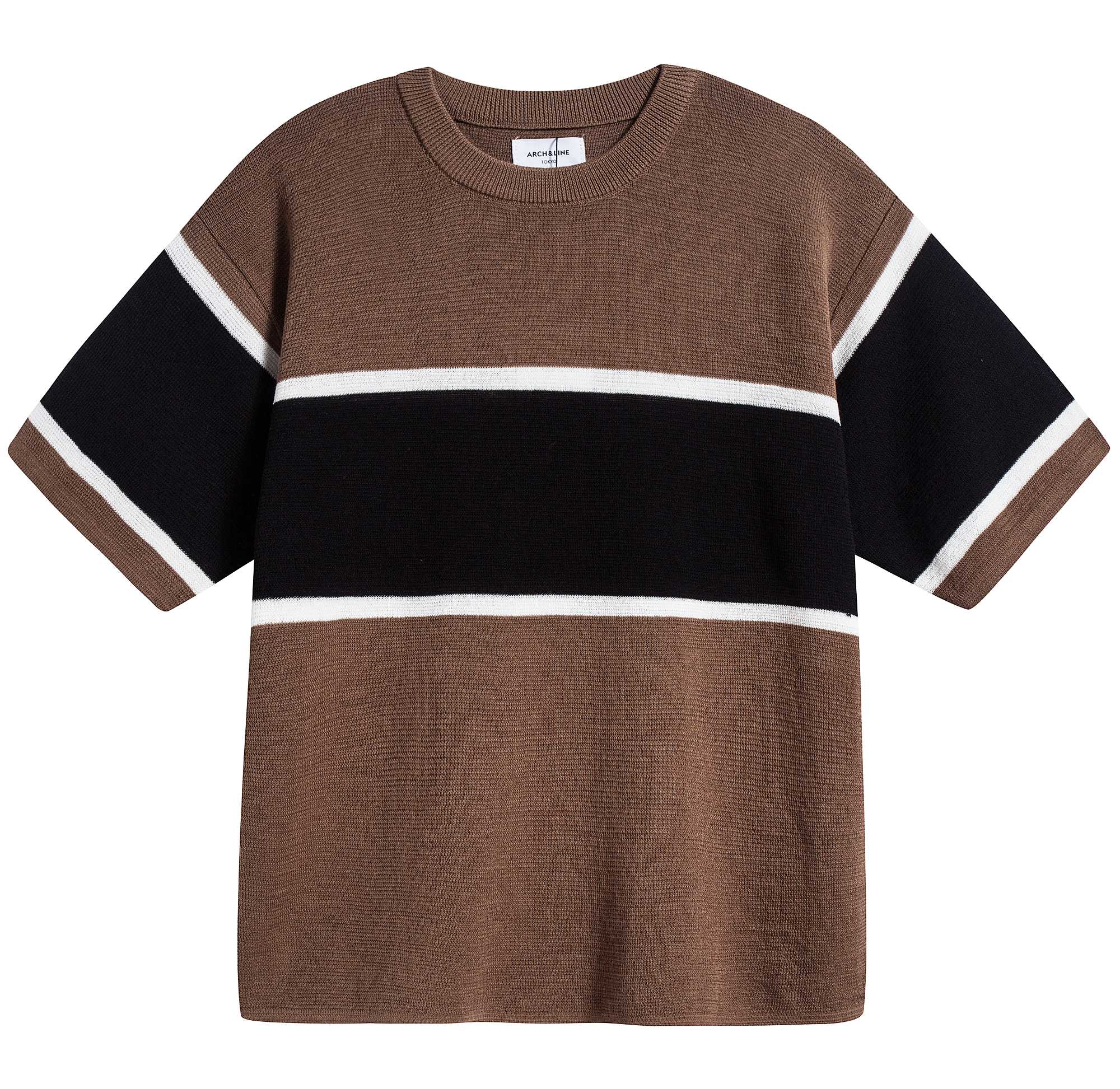 Girls Beige Knit T-shirt