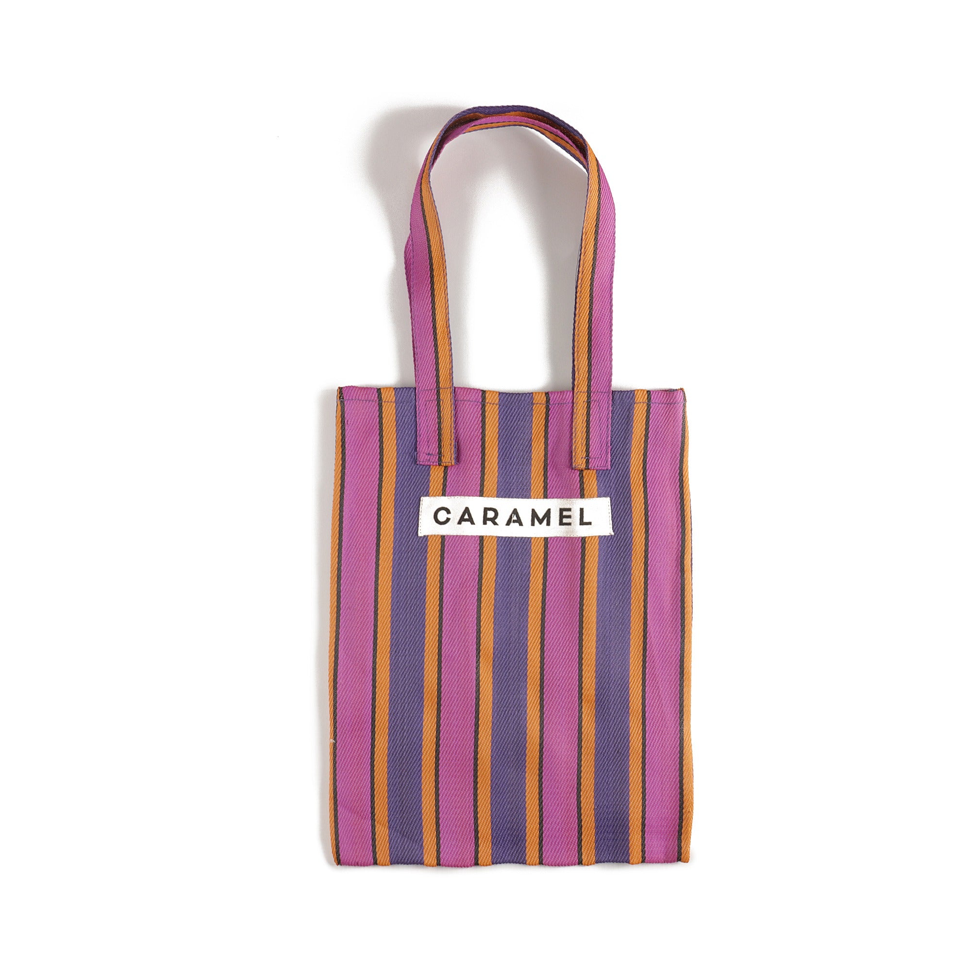 紫色条纹Logo手提袋(39x31cm)