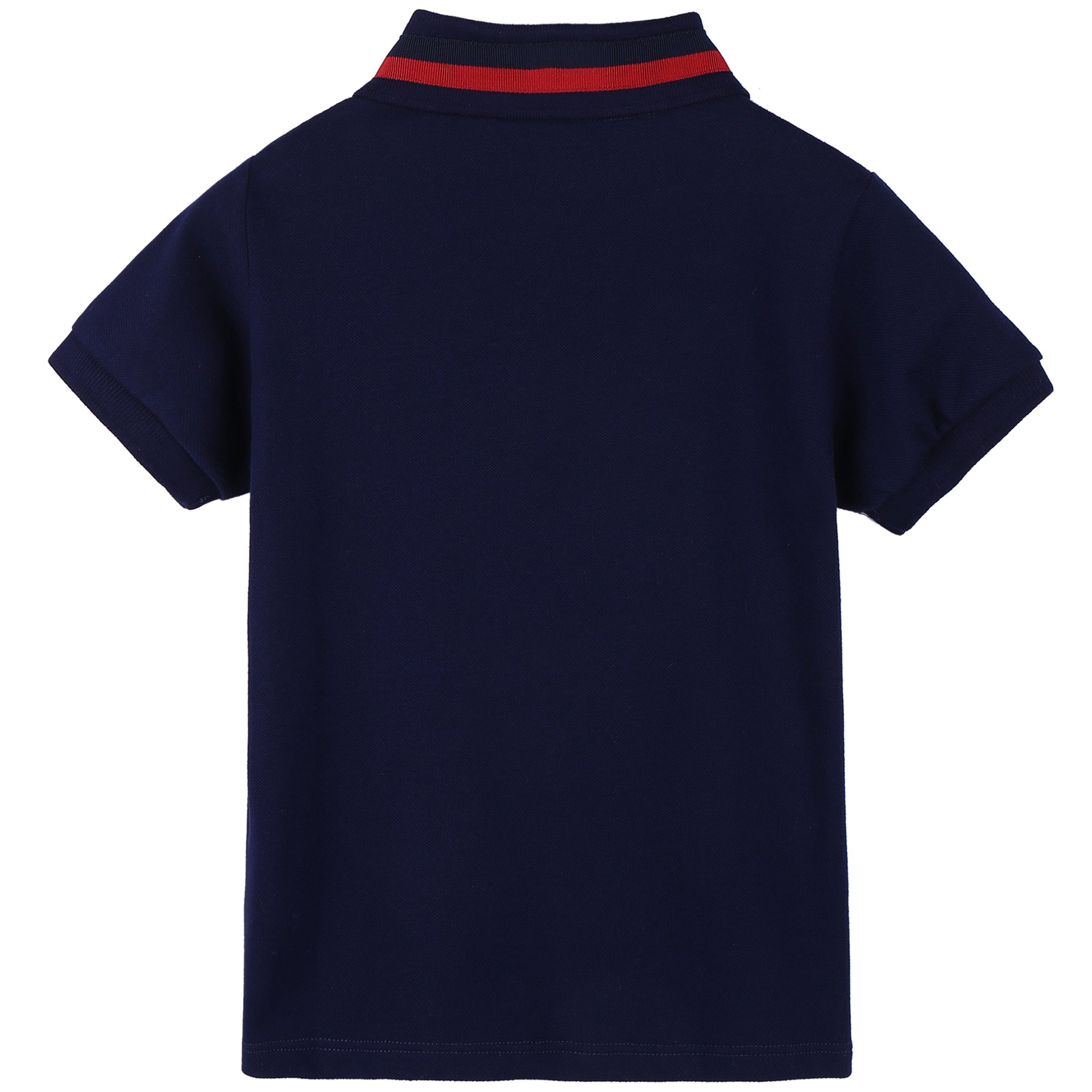 Boys Navy Blue Cotton Polo Shirt