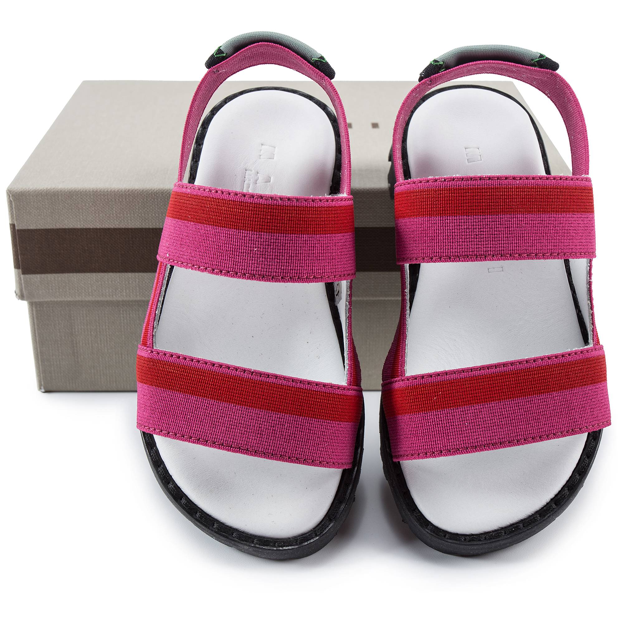 Girls Pink & Red Sandals