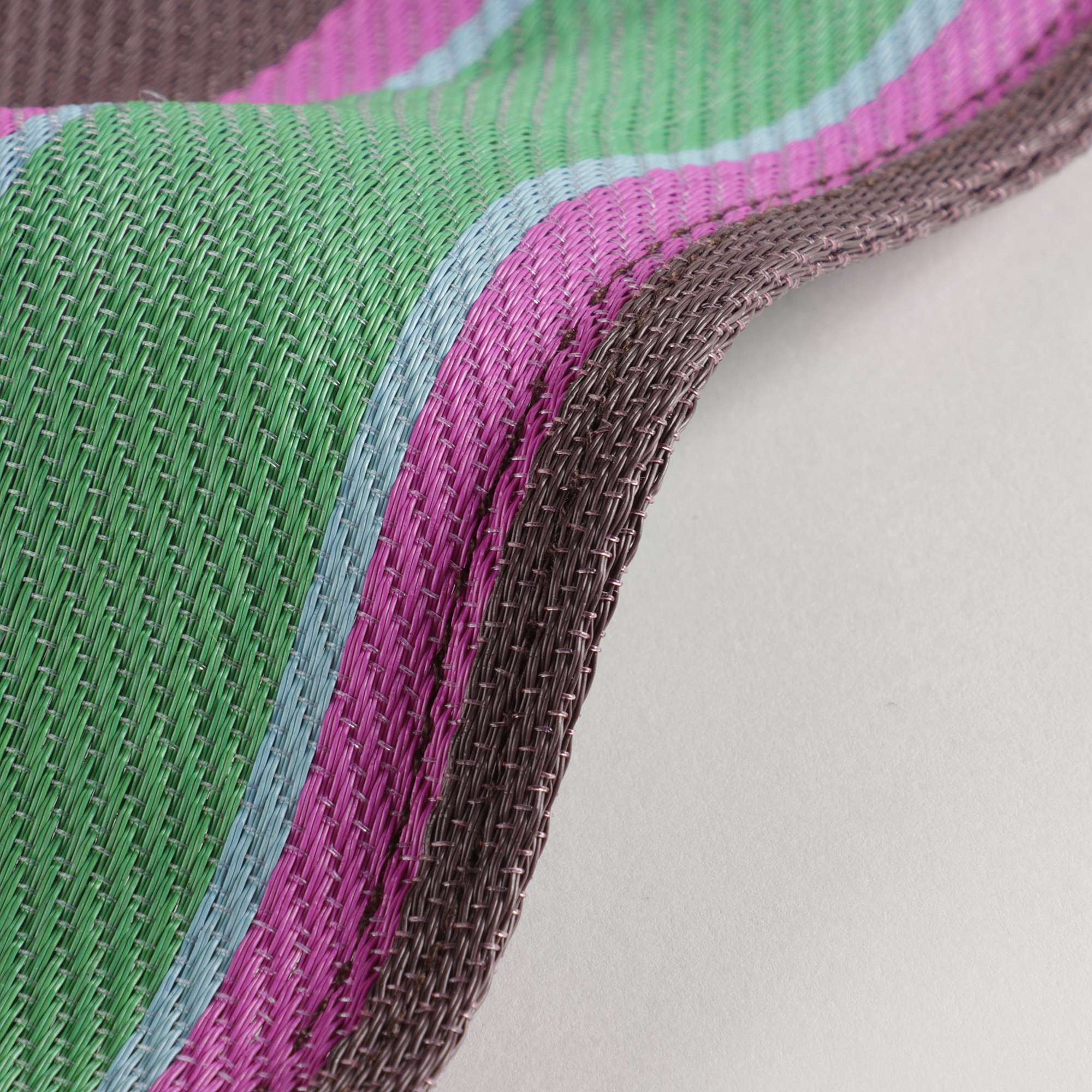 绿色条纹Logo手提袋(39x31cm)