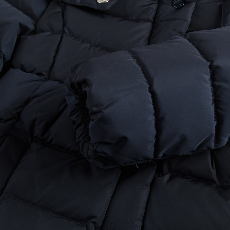 Baby Girls Navy Blue Plush Trims Hooded 'Neste'Jacket - CÉMAROSE | Children's Fashion Store - 6