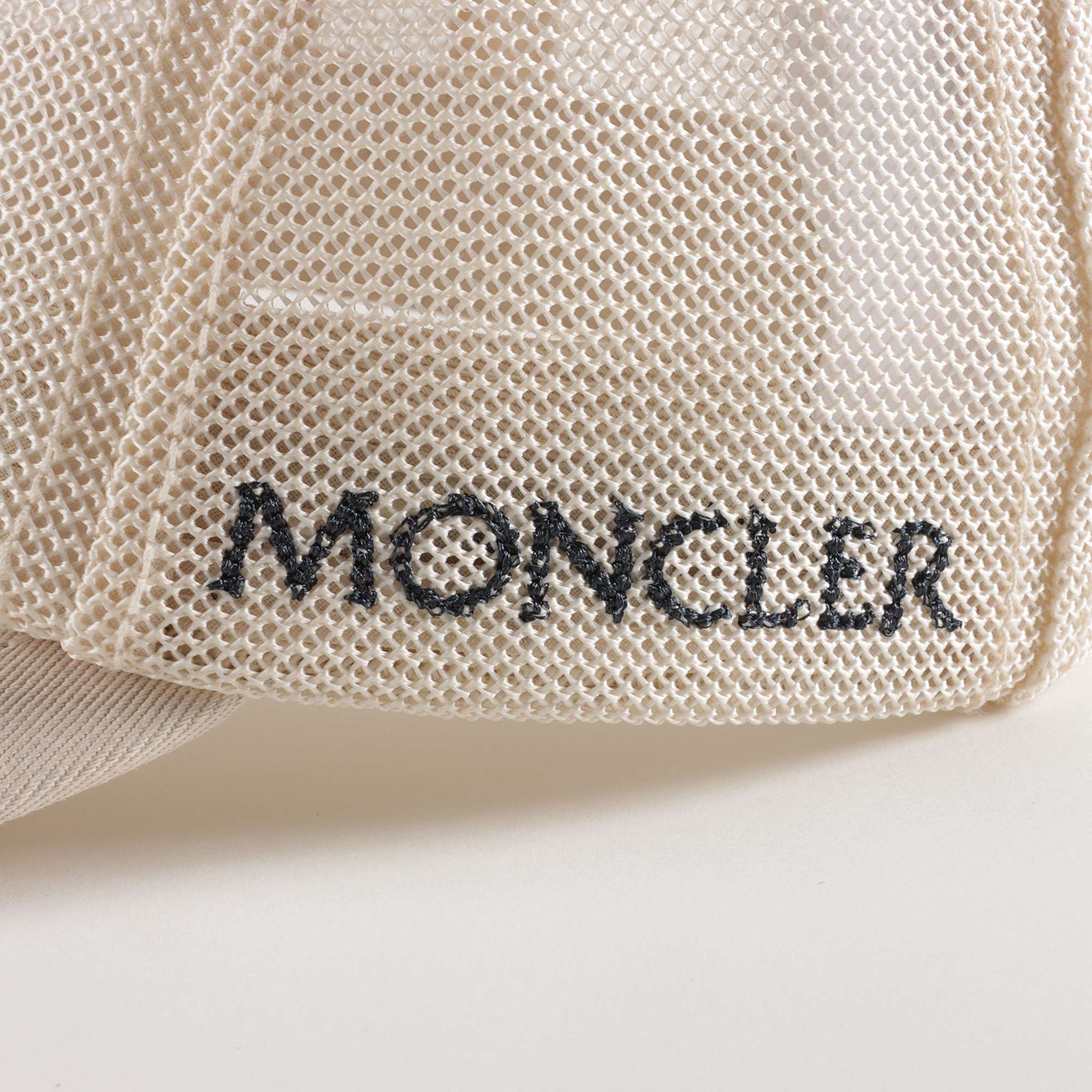 Girls Beige Mesh Logo Cap