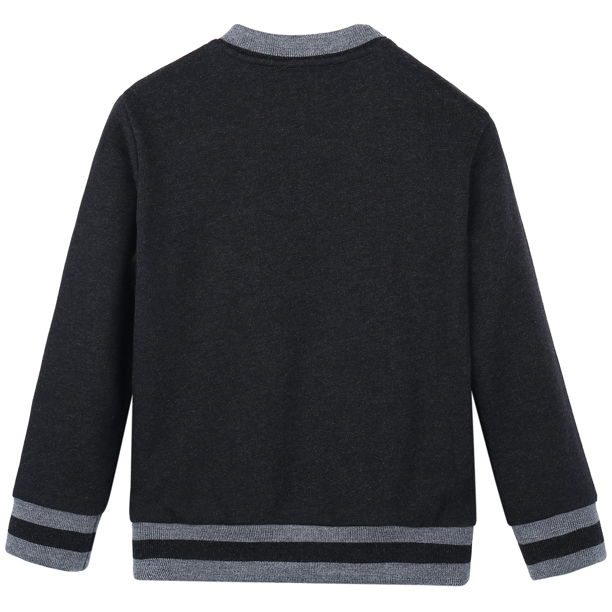 Boys Grey Crown Printed Sweatshirt