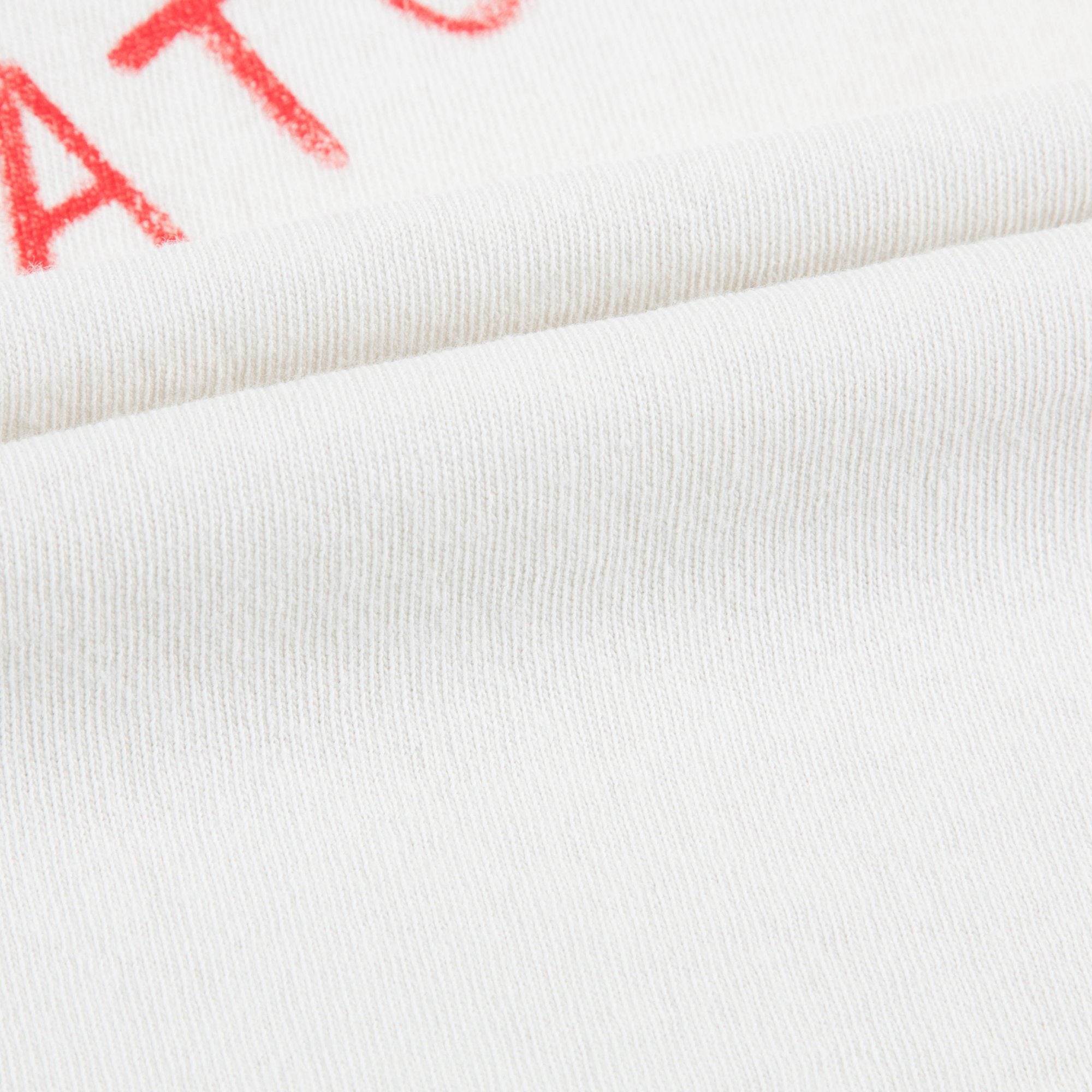 Girls  Raw  White  Dog  Cotton  T-shirt