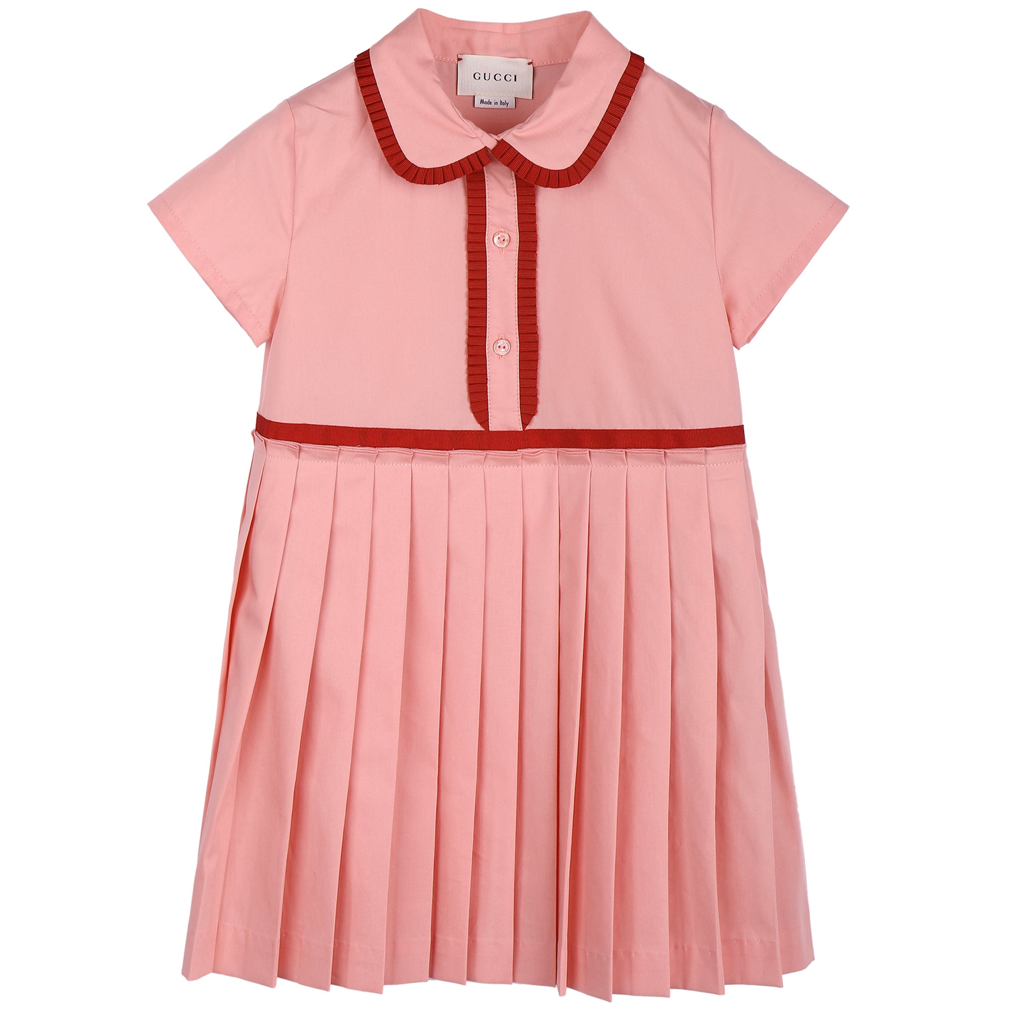 Baby Girls Pink Pleated Dress