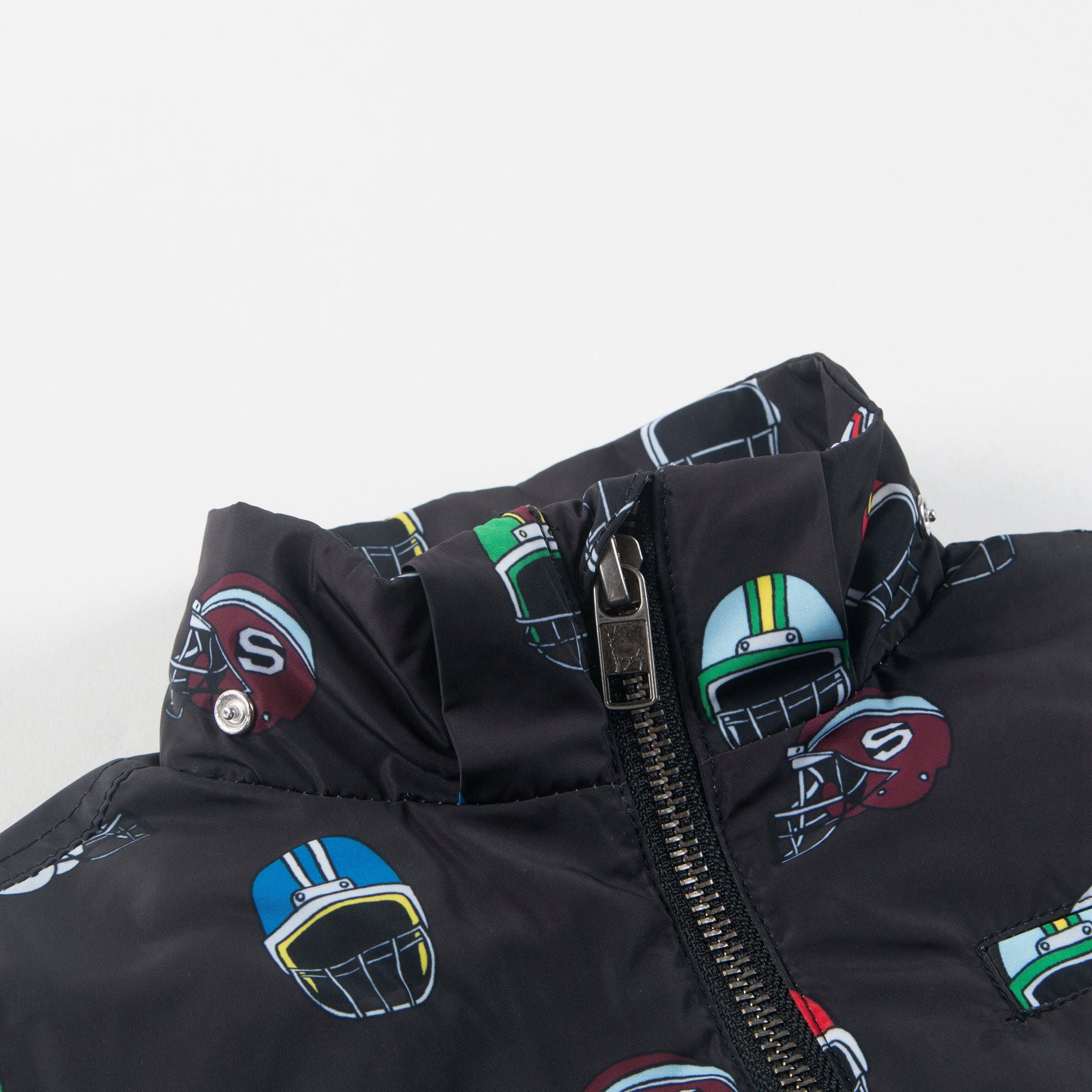 Boys Black Helmet  Parka Jackets