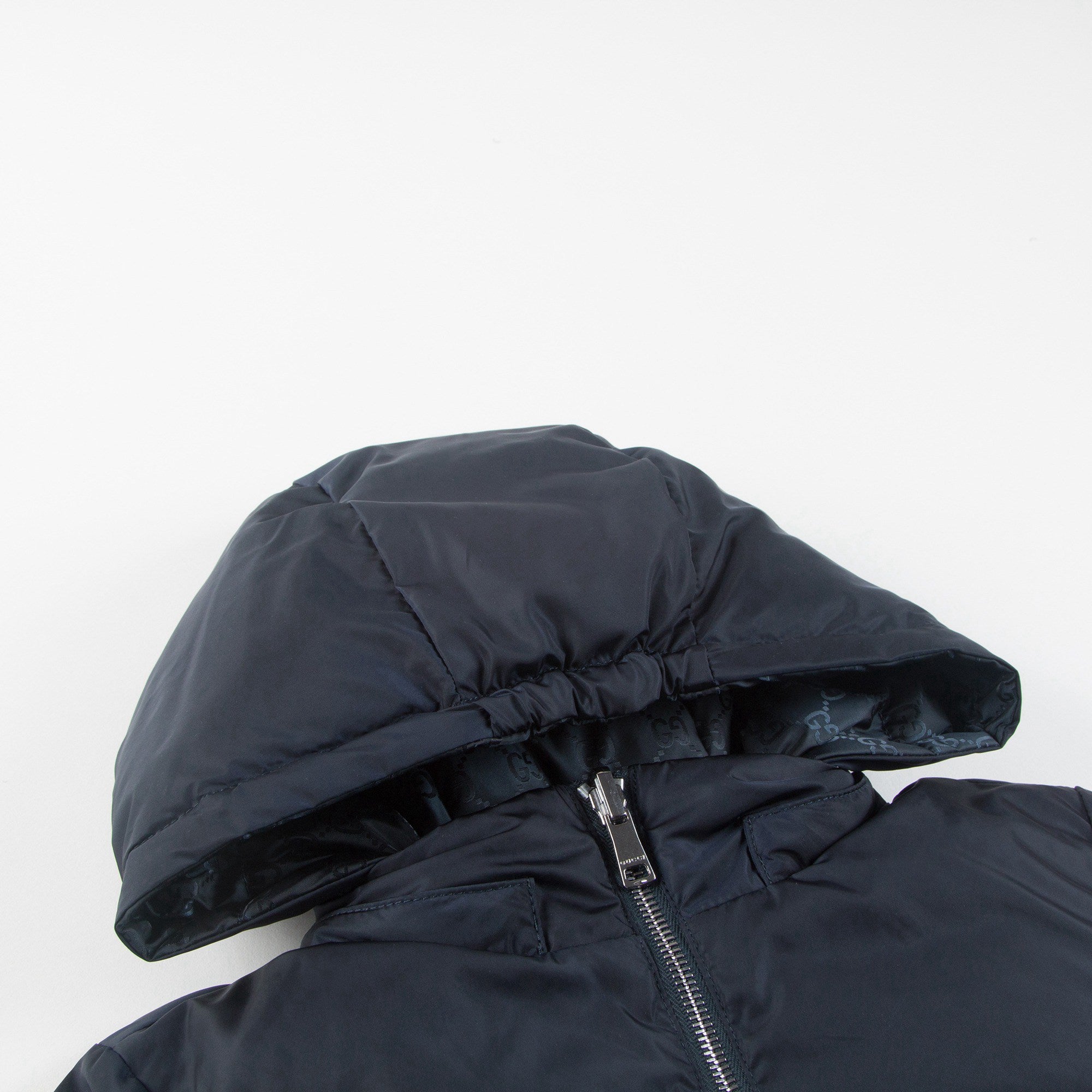 Boys Blue Reversible Down Coat