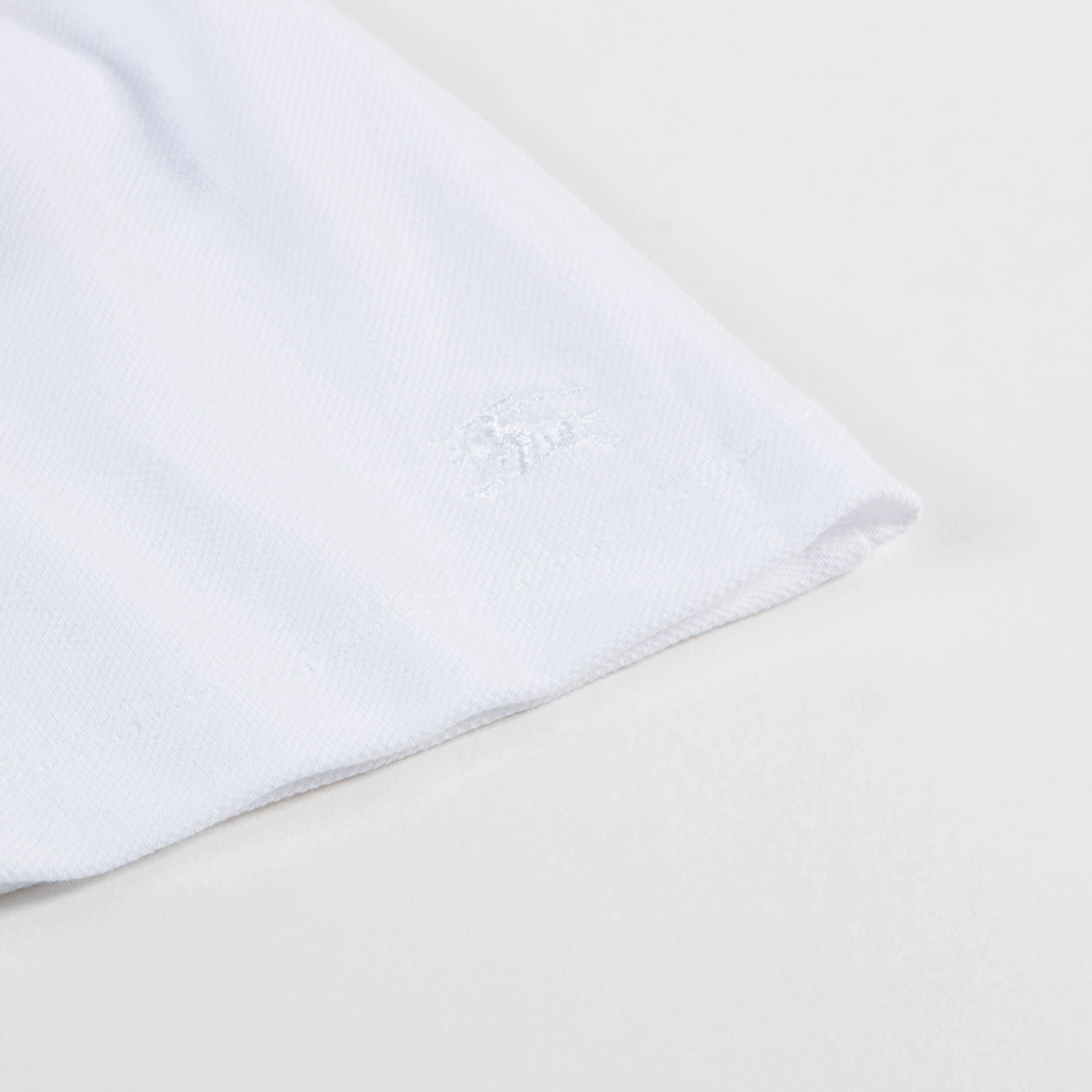 Girls White Cotton Polo Dress
