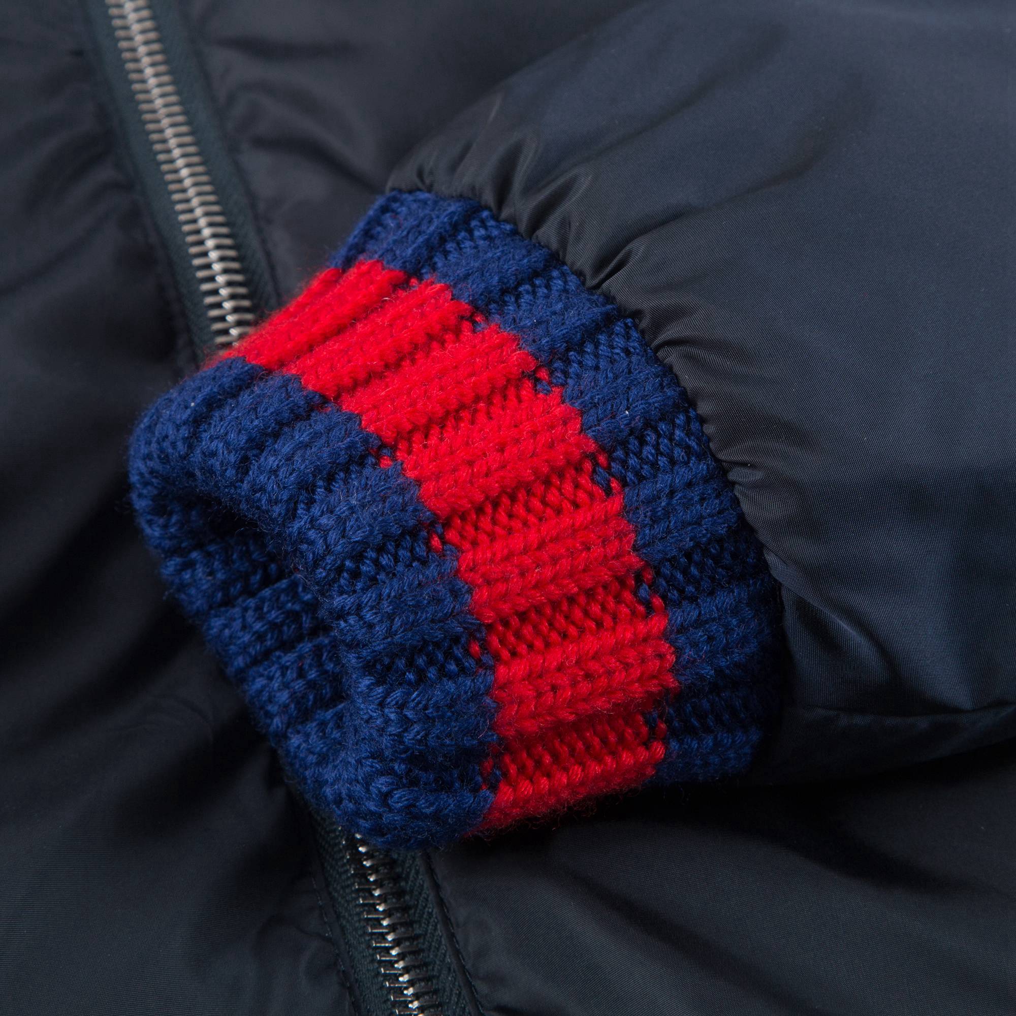 Boys Blue Reversible Down Coat