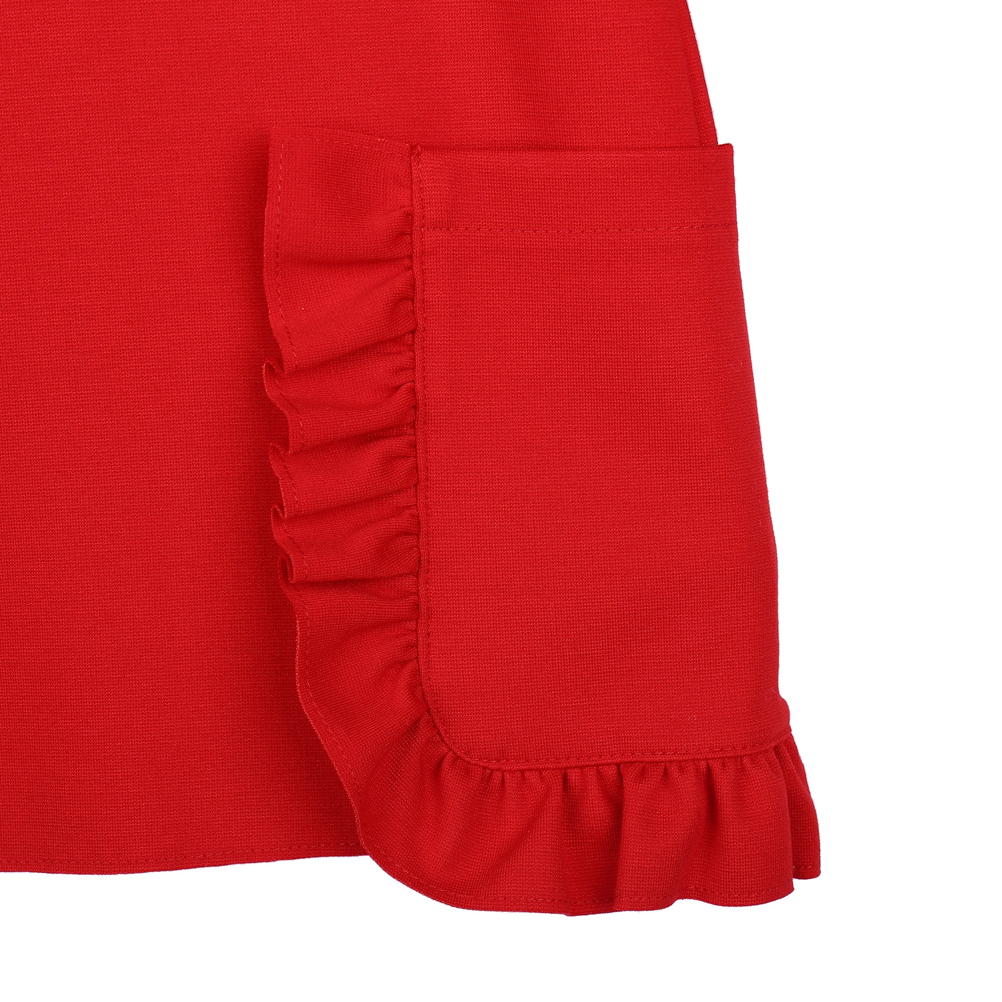 Girls Red Dress With Pockets