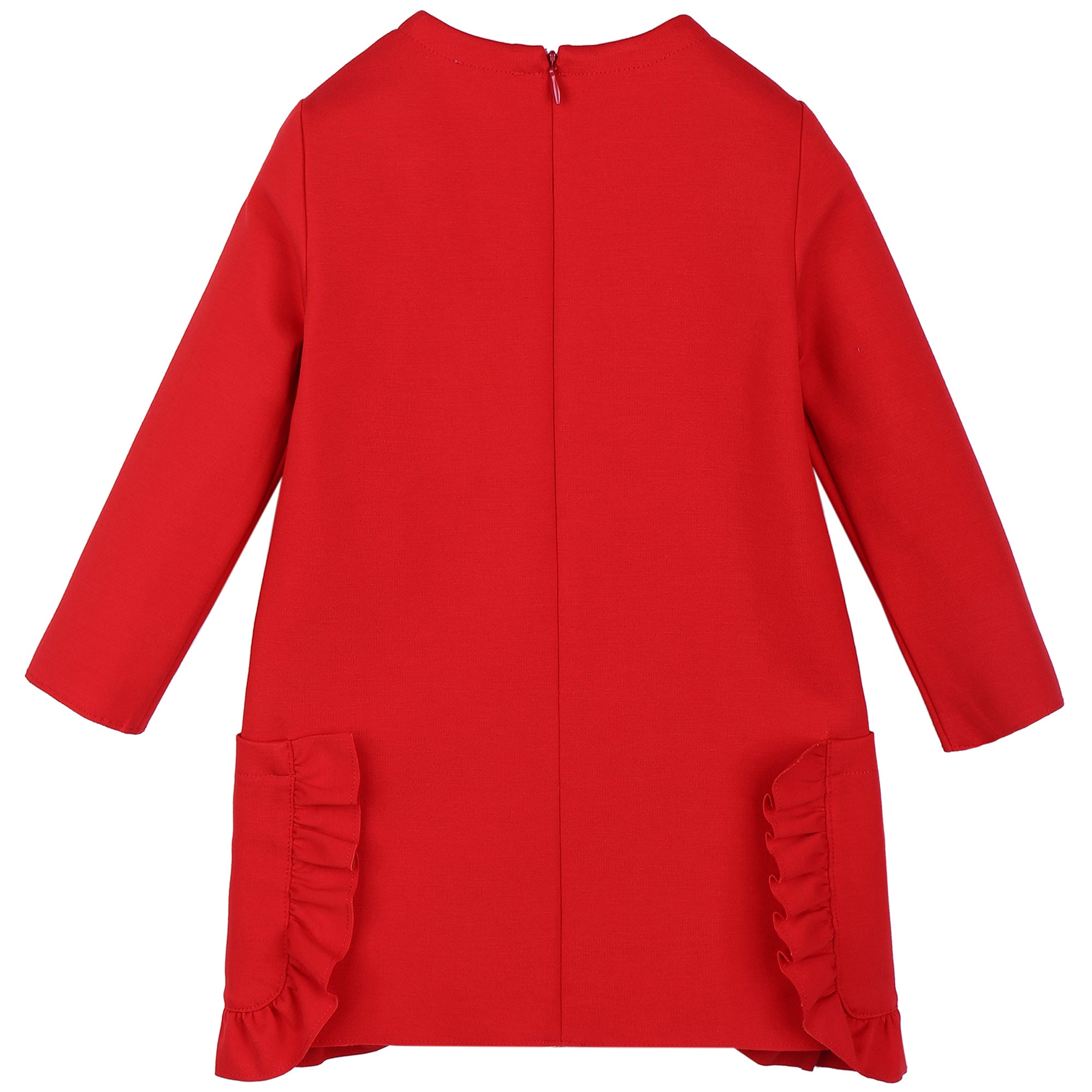 Girls Red Dress With Pockets
