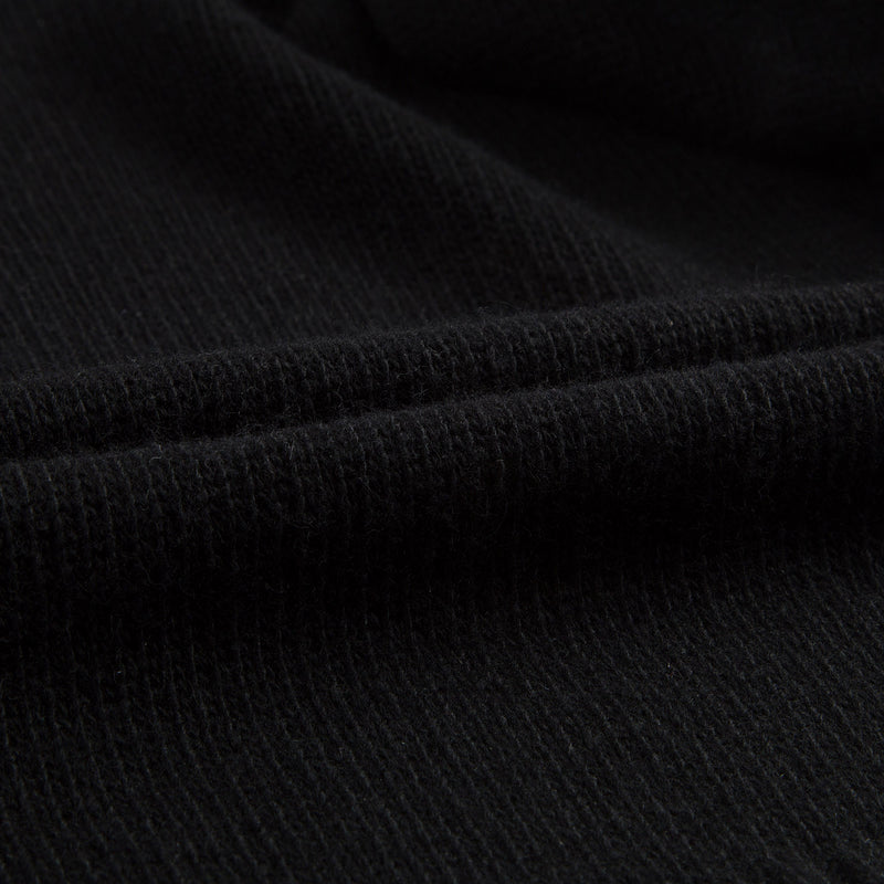 Girls Black Knitted Hooded Cardigan - CÉMAROSE | Children's Fashion Store - 7
