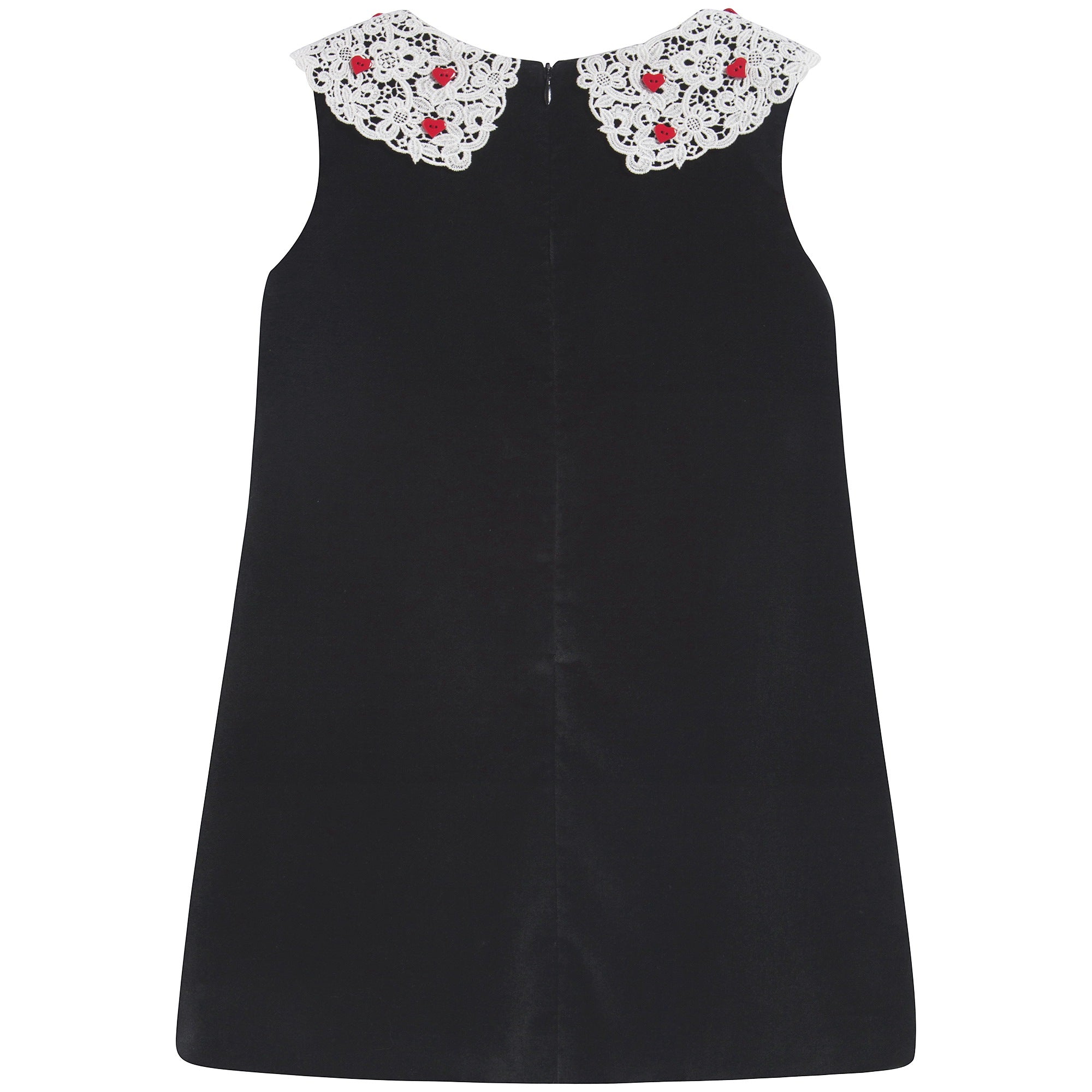 Girls Black Cotton Dress