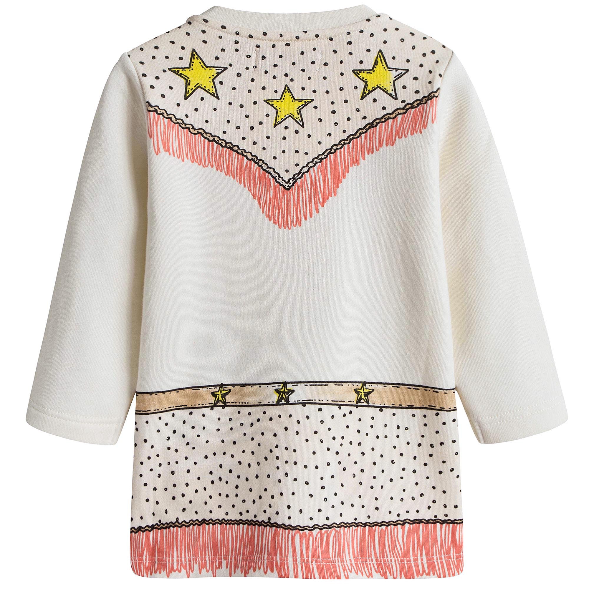 Baby Girls White Fancy Printed 'Savannah' Dress