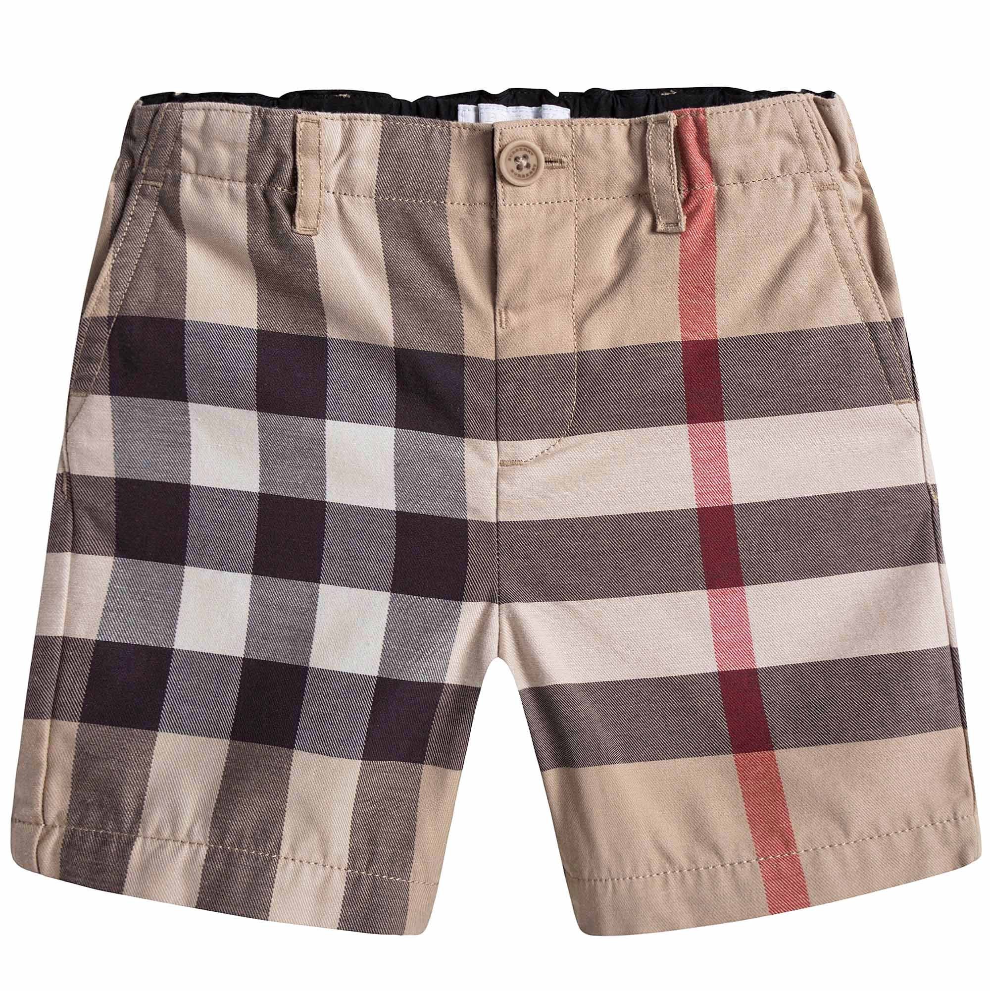 Baby Boys Classic Check Swim Shorts