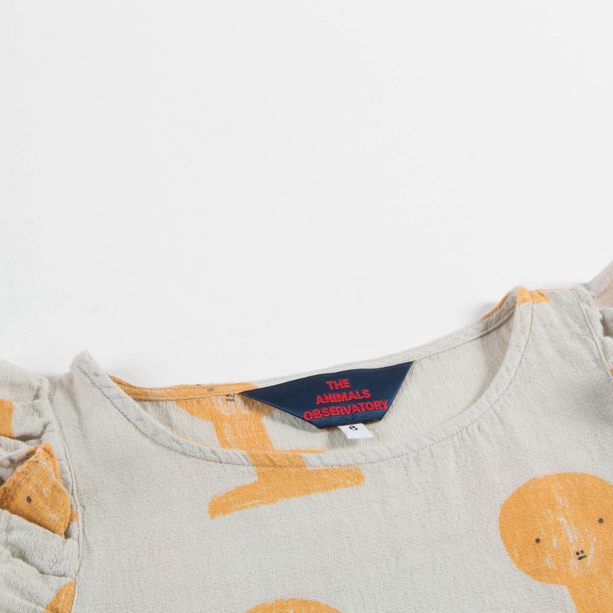 Girls Beige Tao Busts Cotton Dress