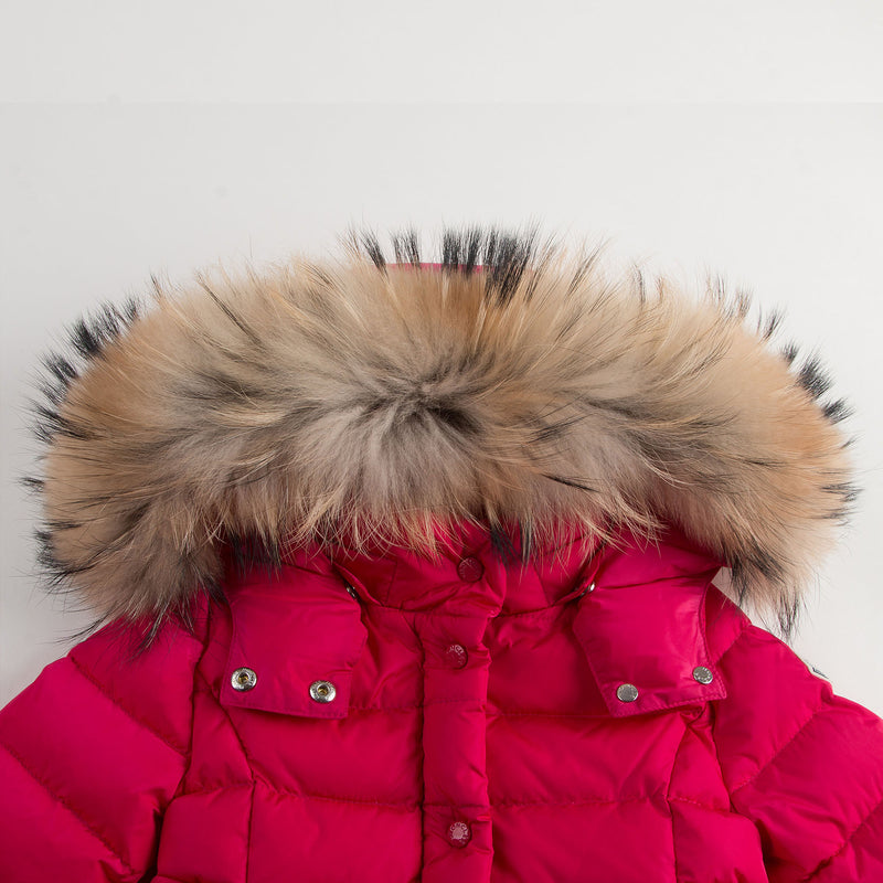 Baby Girls Fuchsia Plush Trims Hooded 'Neste'Jacket - CÉMAROSE | Children's Fashion Store - 5