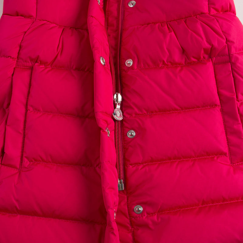Baby Girls Fuchsia Plush Trims Hooded 'Neste'Jacket - CÉMAROSE | Children's Fashion Store - 7