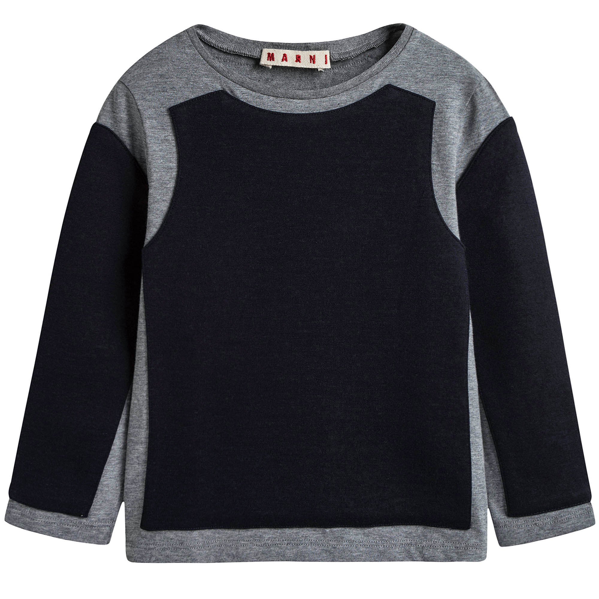 Girls Navy Blue Long Sleeve T-shirt