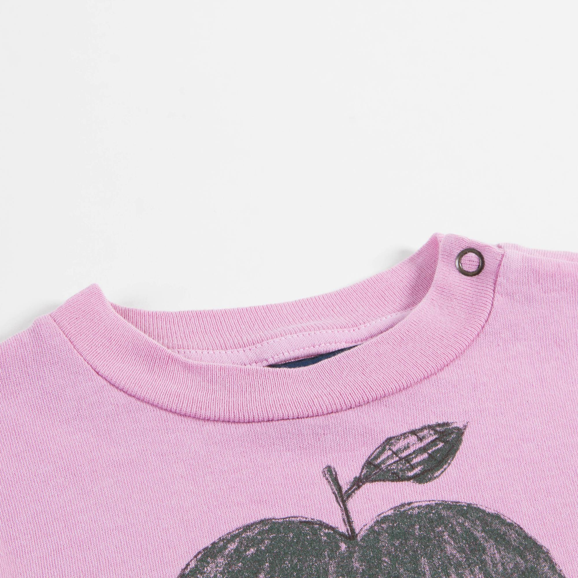 Baby Girls Fuchsia Apple Cotton T-shirt