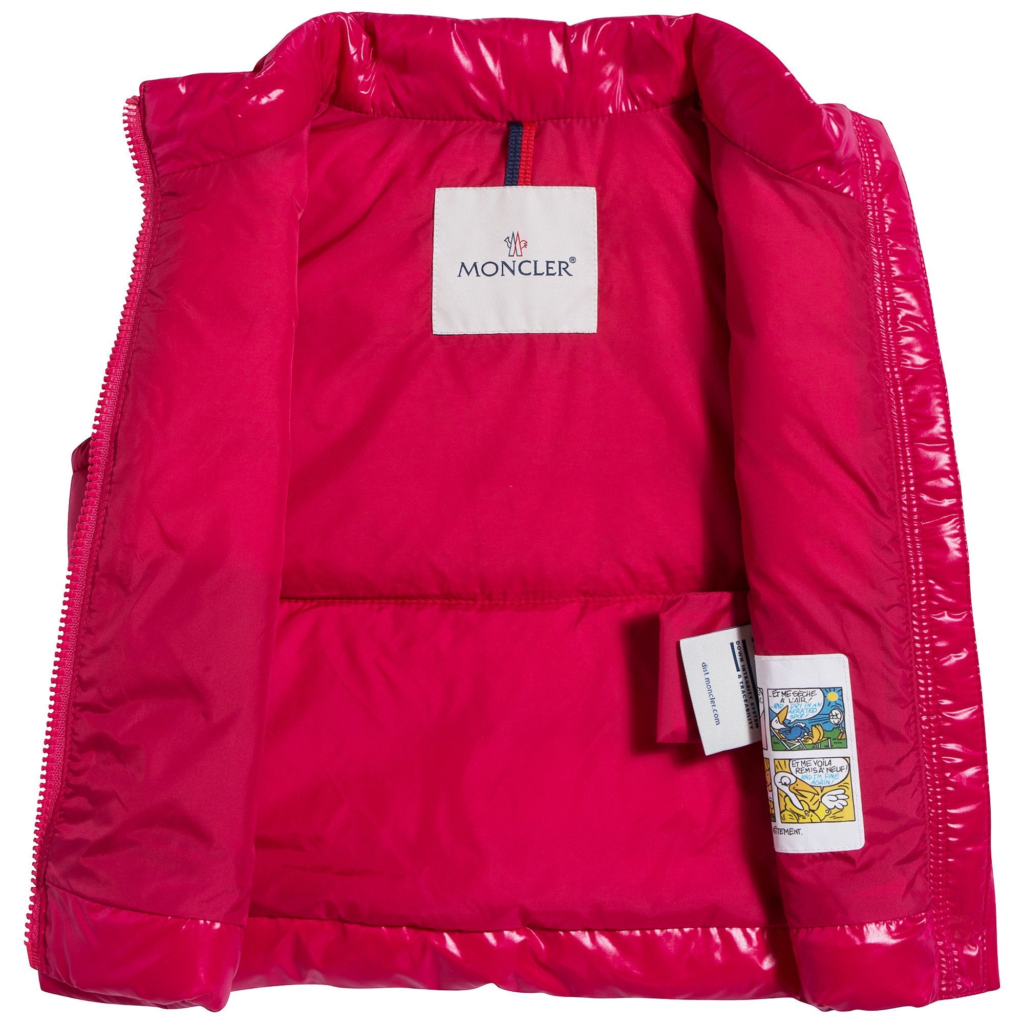 Girls Fuchsia 'GHANY' Padded Down Gilet
