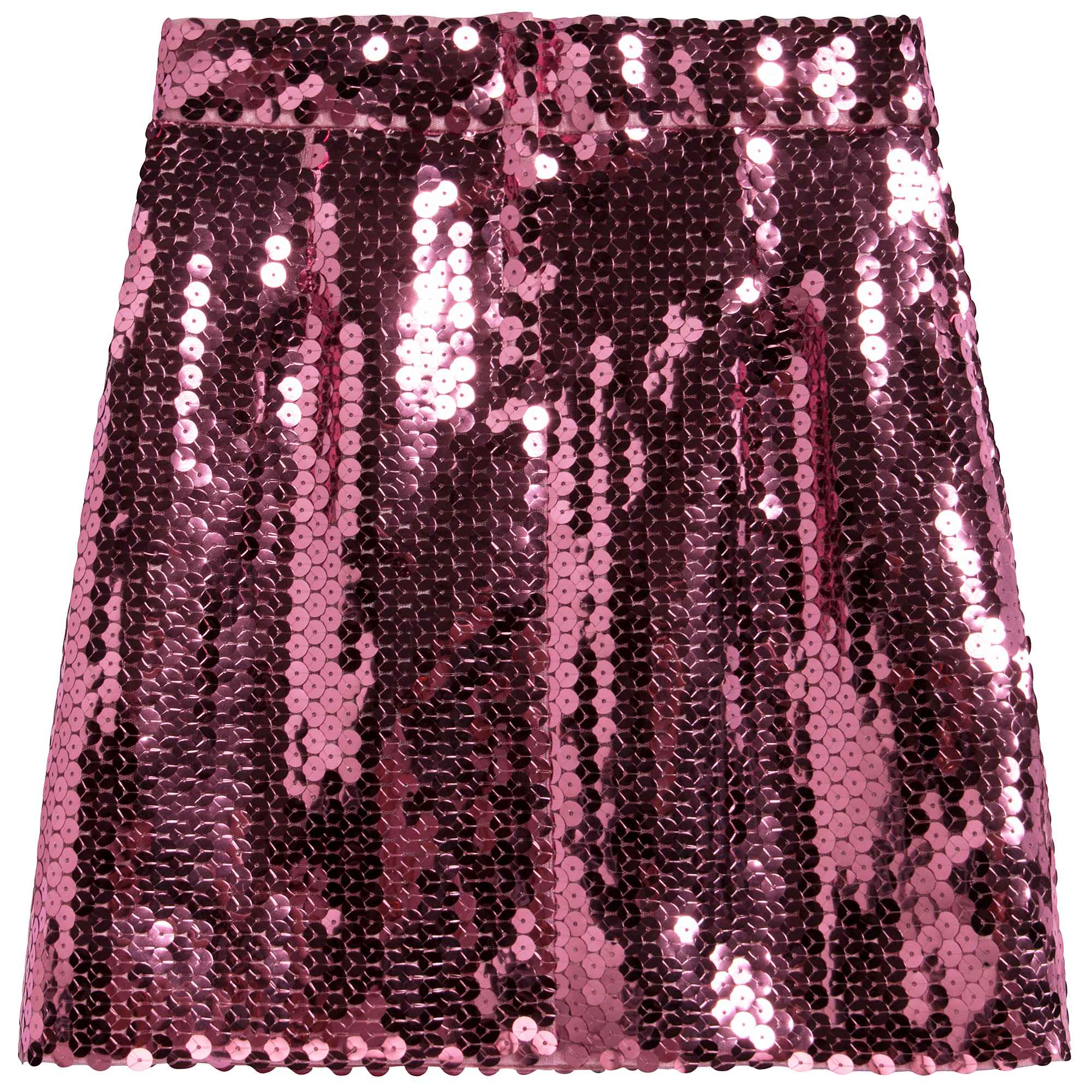 Girls Pink Sequins Skirt