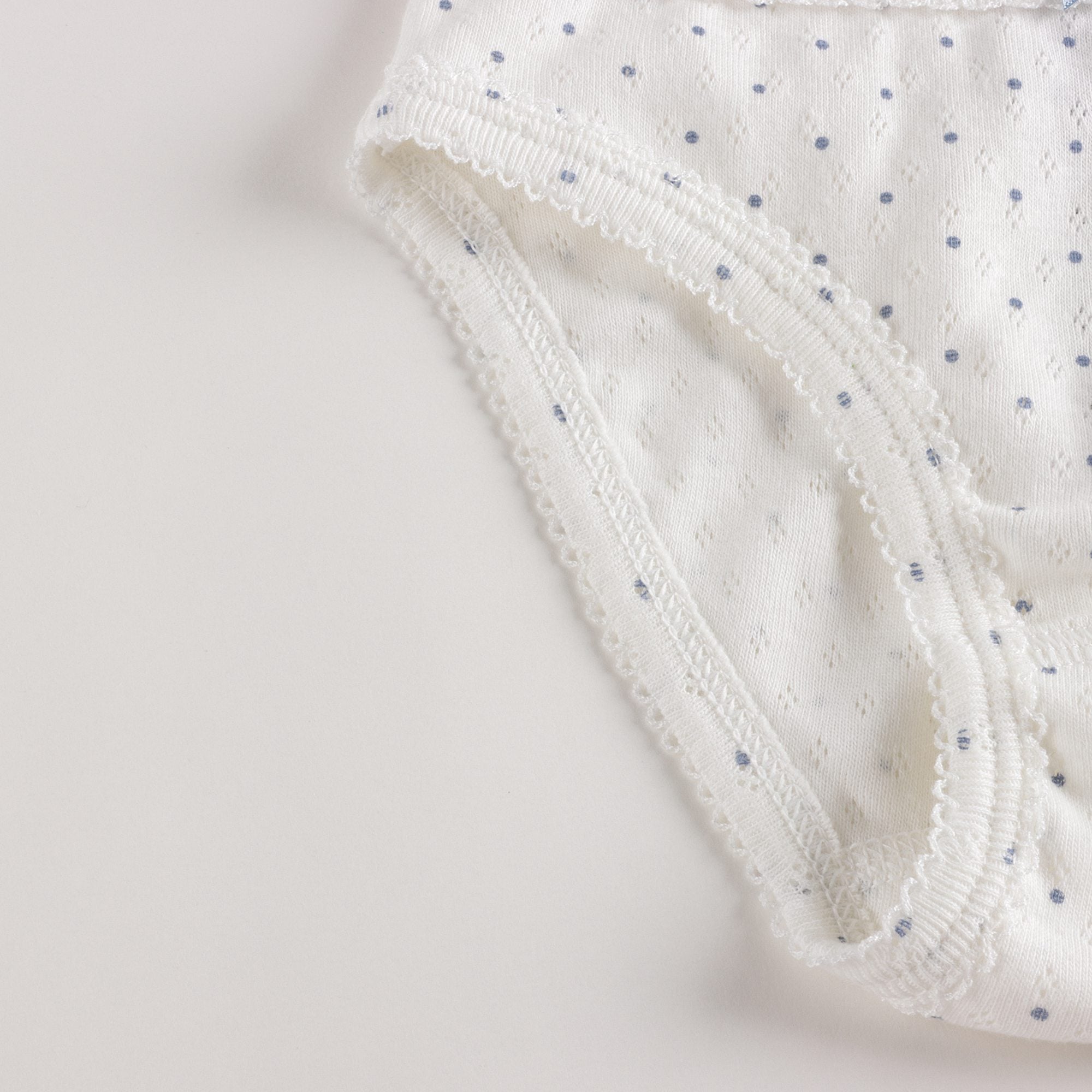 Girls Multicolor Dots Cotton Underwear Set (3 Pack)