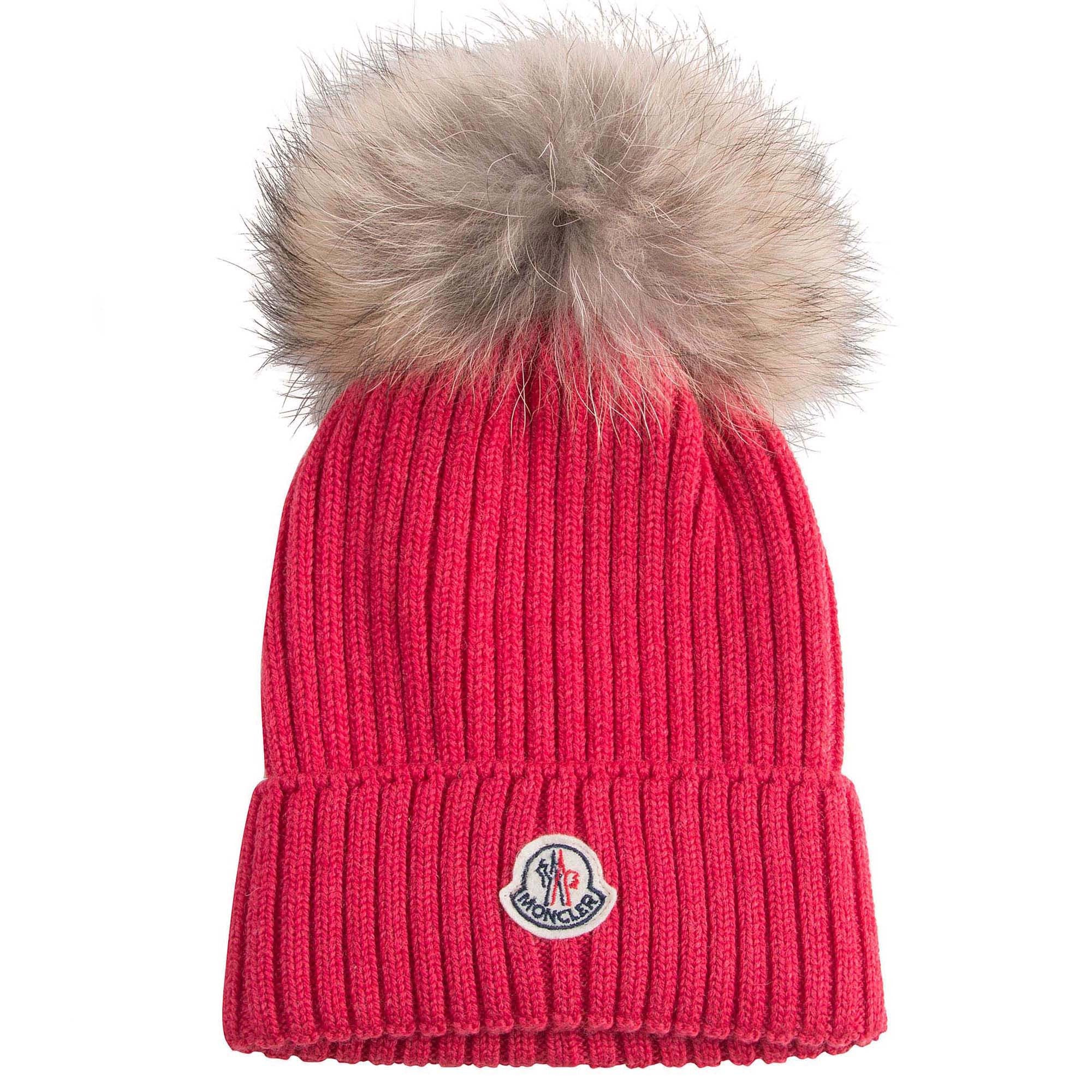 Boys & Girls Pink Plush Trims Knitted Hat & Scarf Sets - CÉMAROSE | Children's Fashion Store - 4