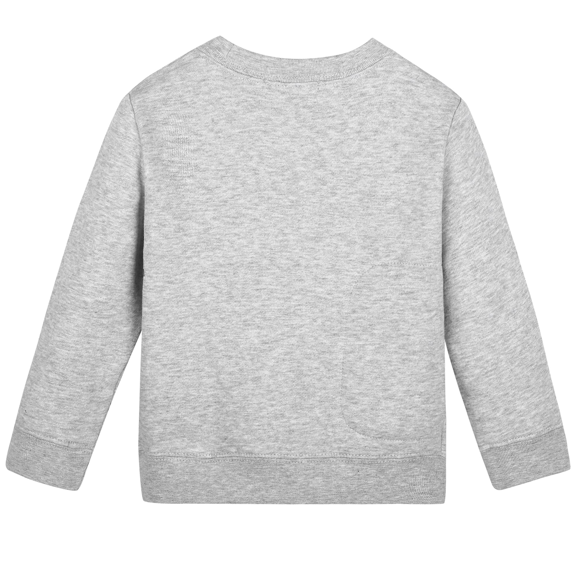 Boys Grey Snowman Cotton Sweatshirt