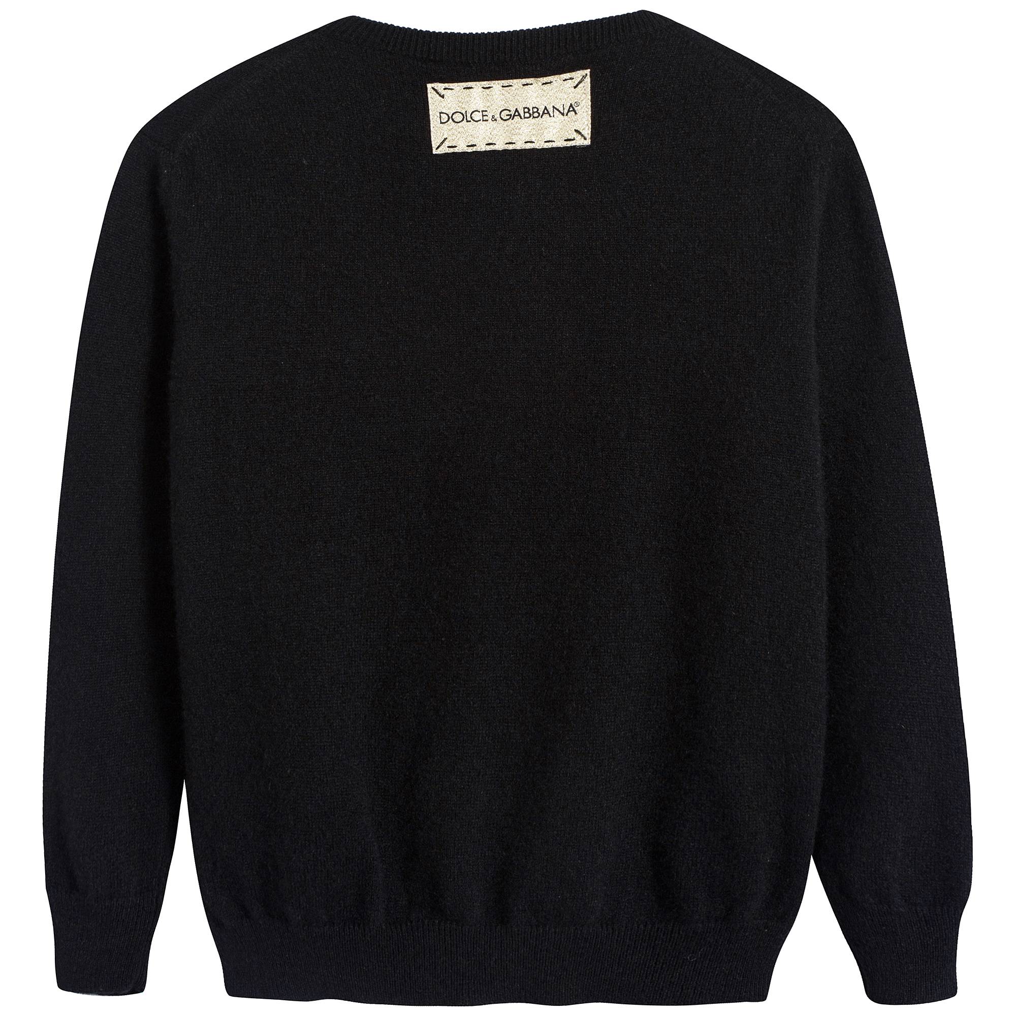Girls Black "Love" Sweater