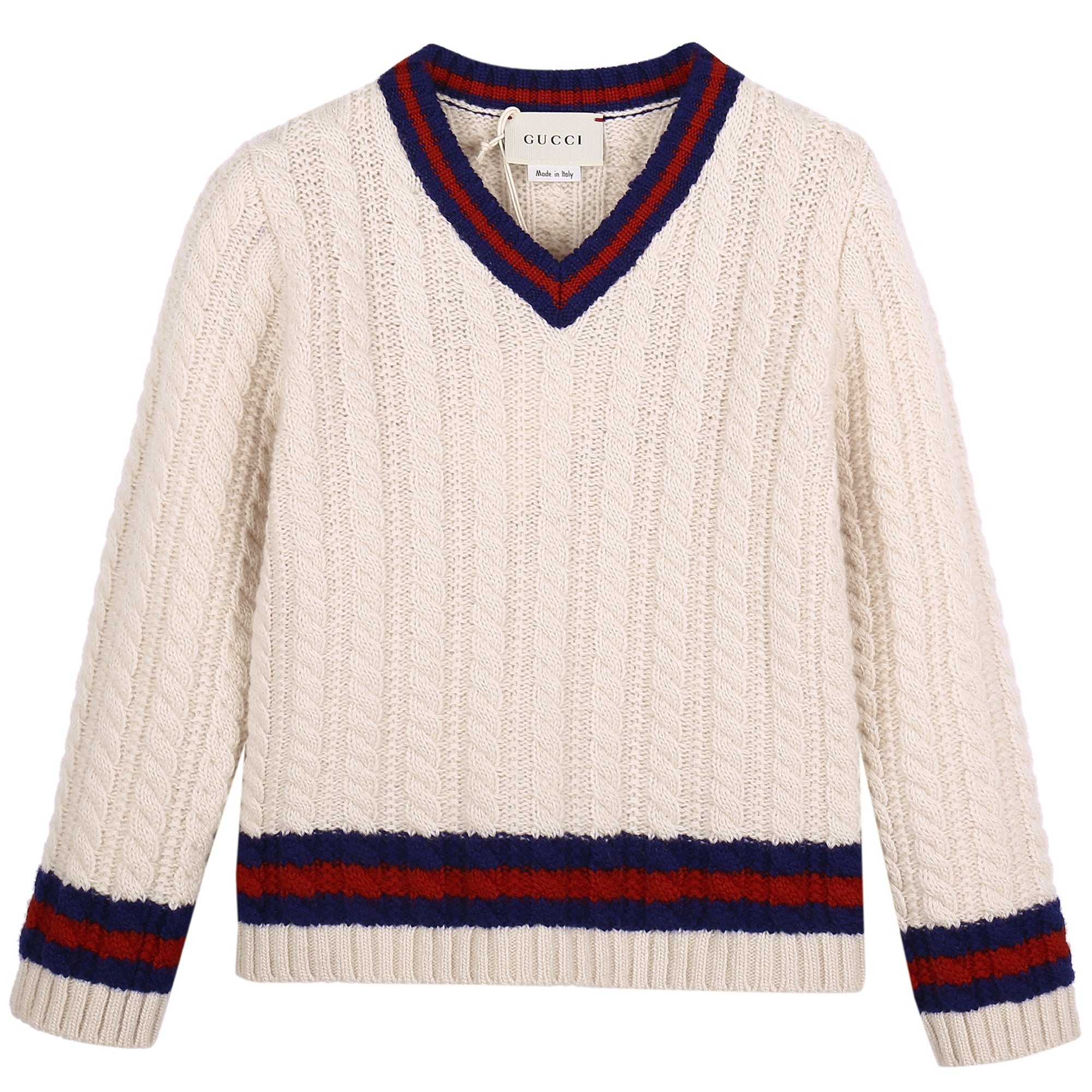 Baby Boys Ivory Cable Knit Sweater
