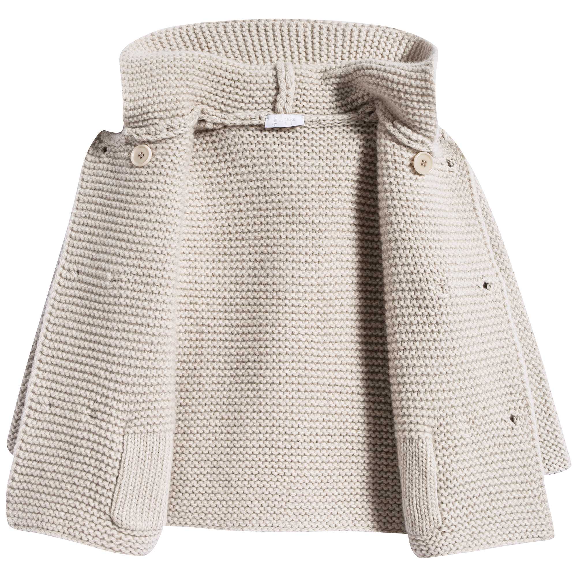 Baby Girls Vellum Beige Cardigan