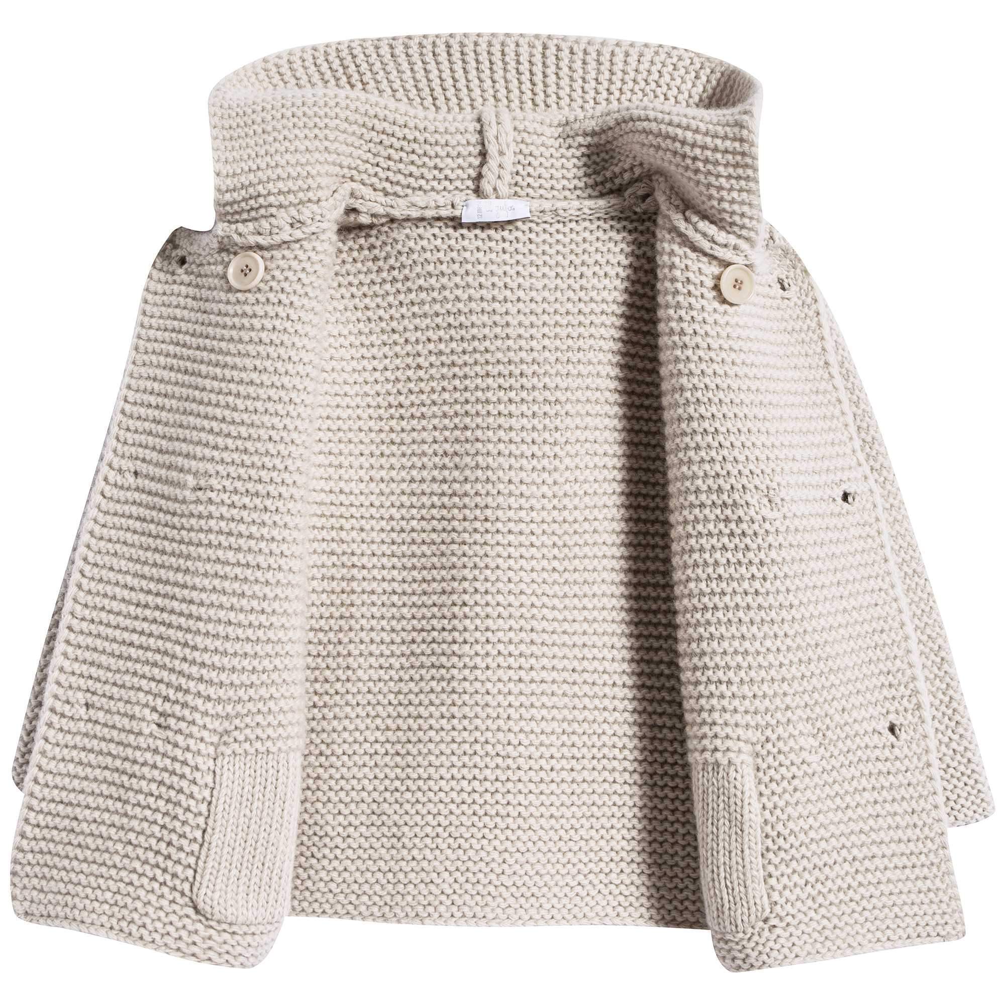 Baby Girls Vellum Beige Cardigan