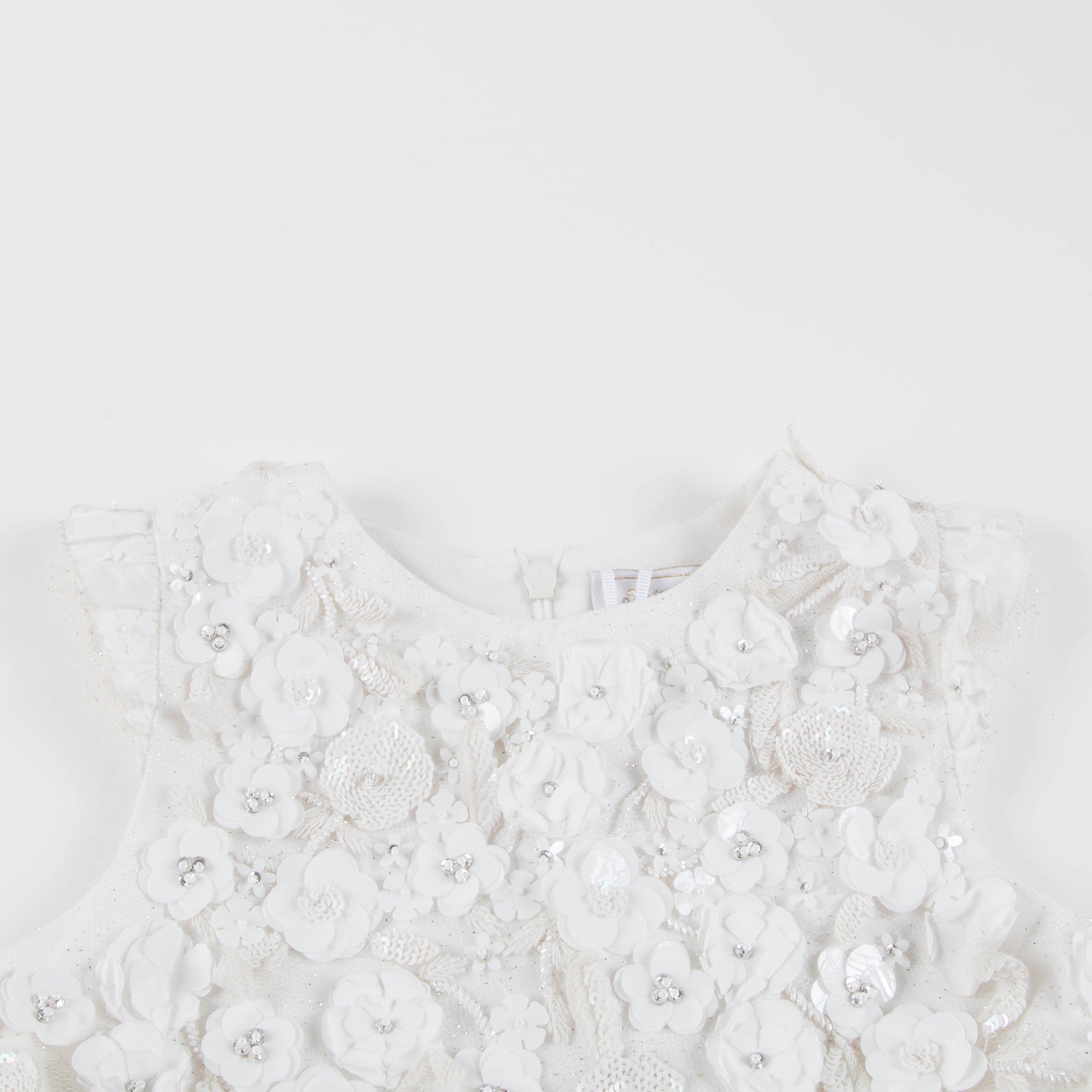 Girls White Advanced Custom Dress