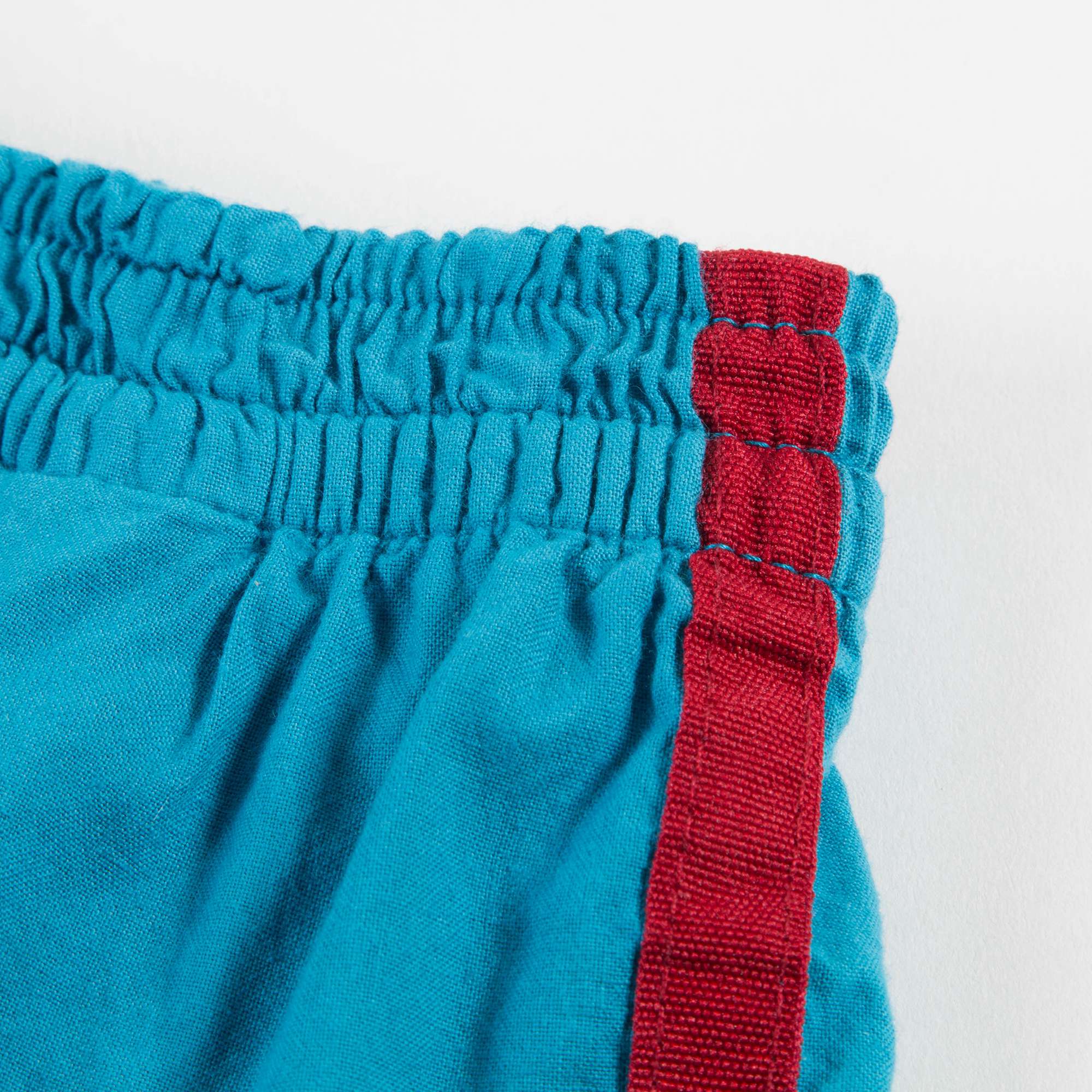Girls & Boys Blue Biro Cotton Shorts