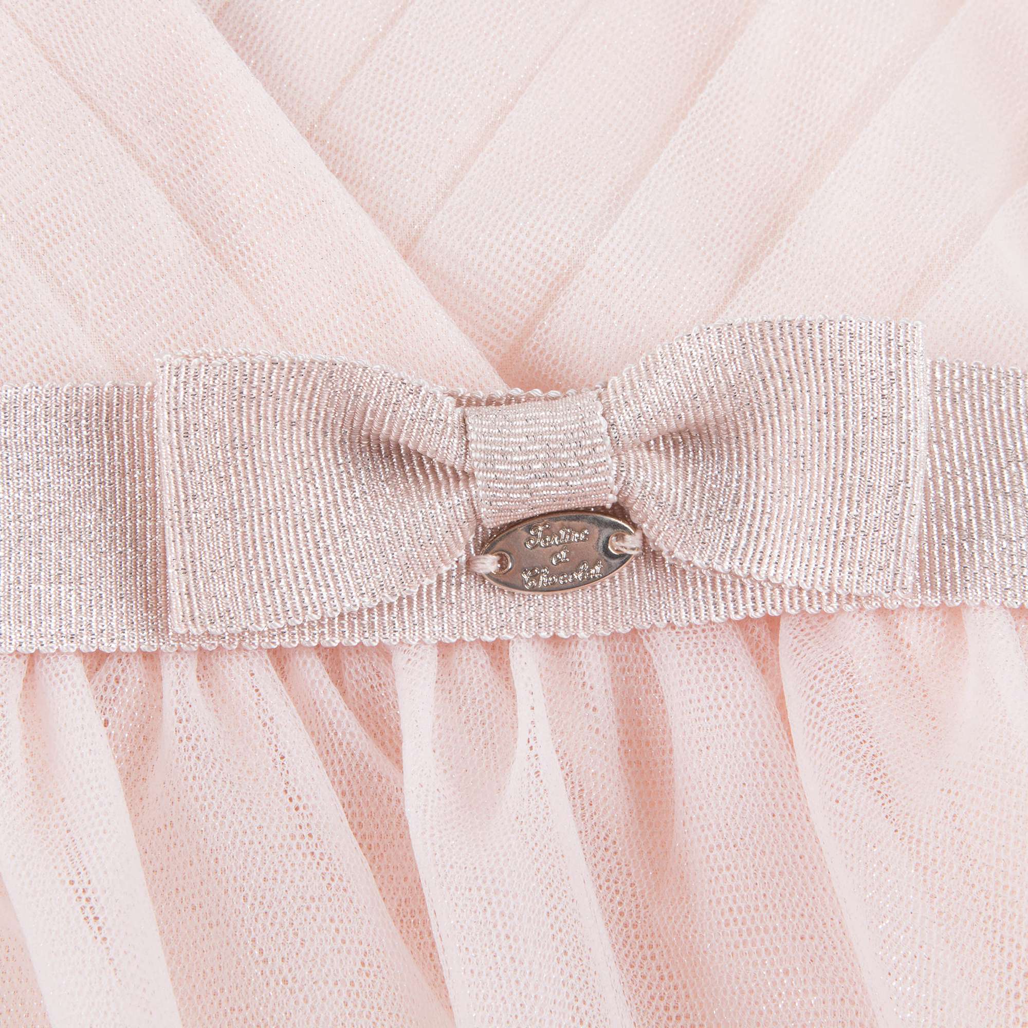 Girls Nude Clair Polyamide Dress
