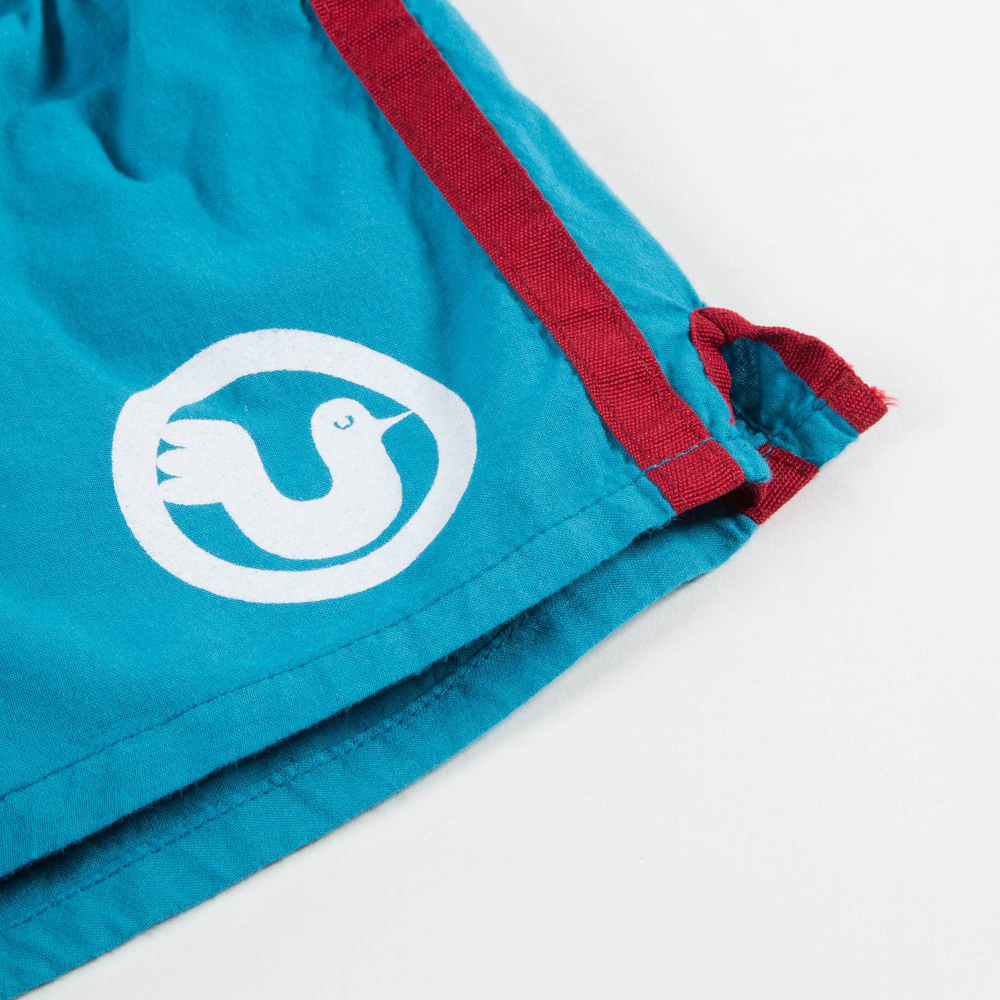 Girls & Boys Blue Biro Cotton Shorts