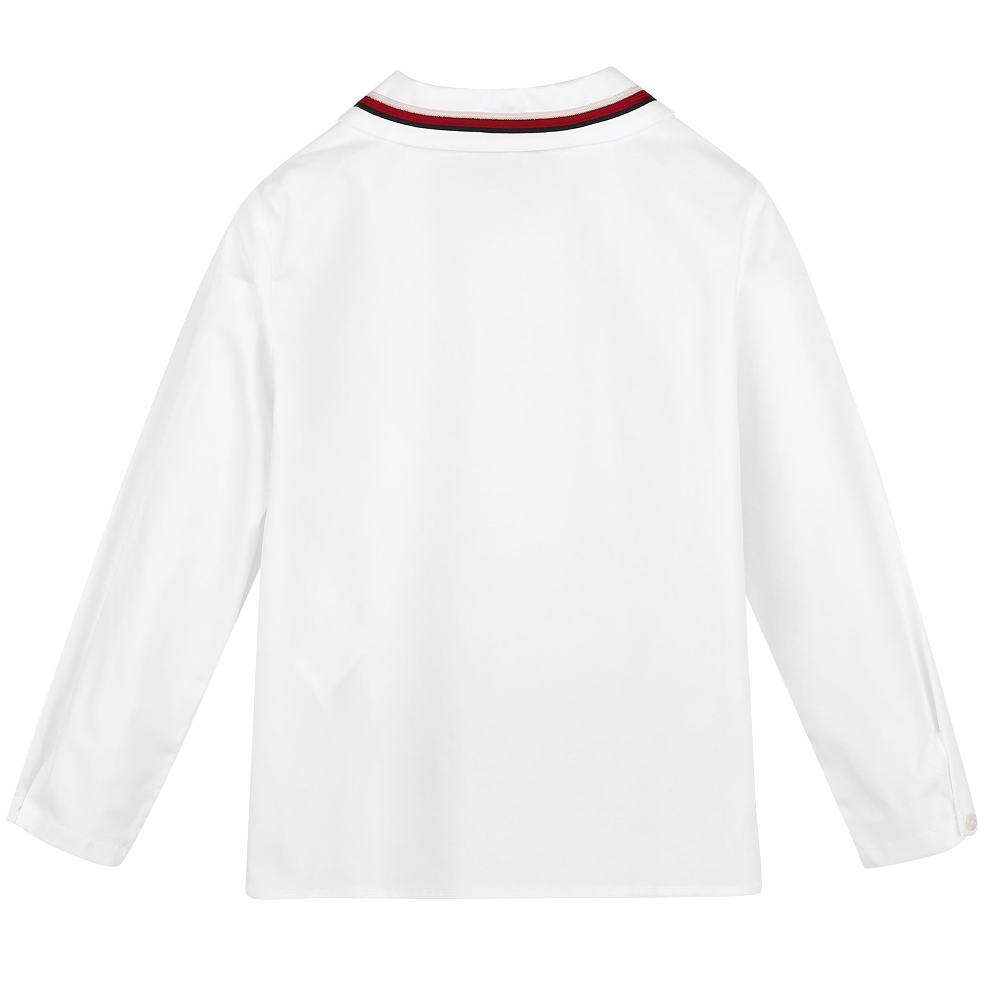 Baby Boys White Cotton Shirt