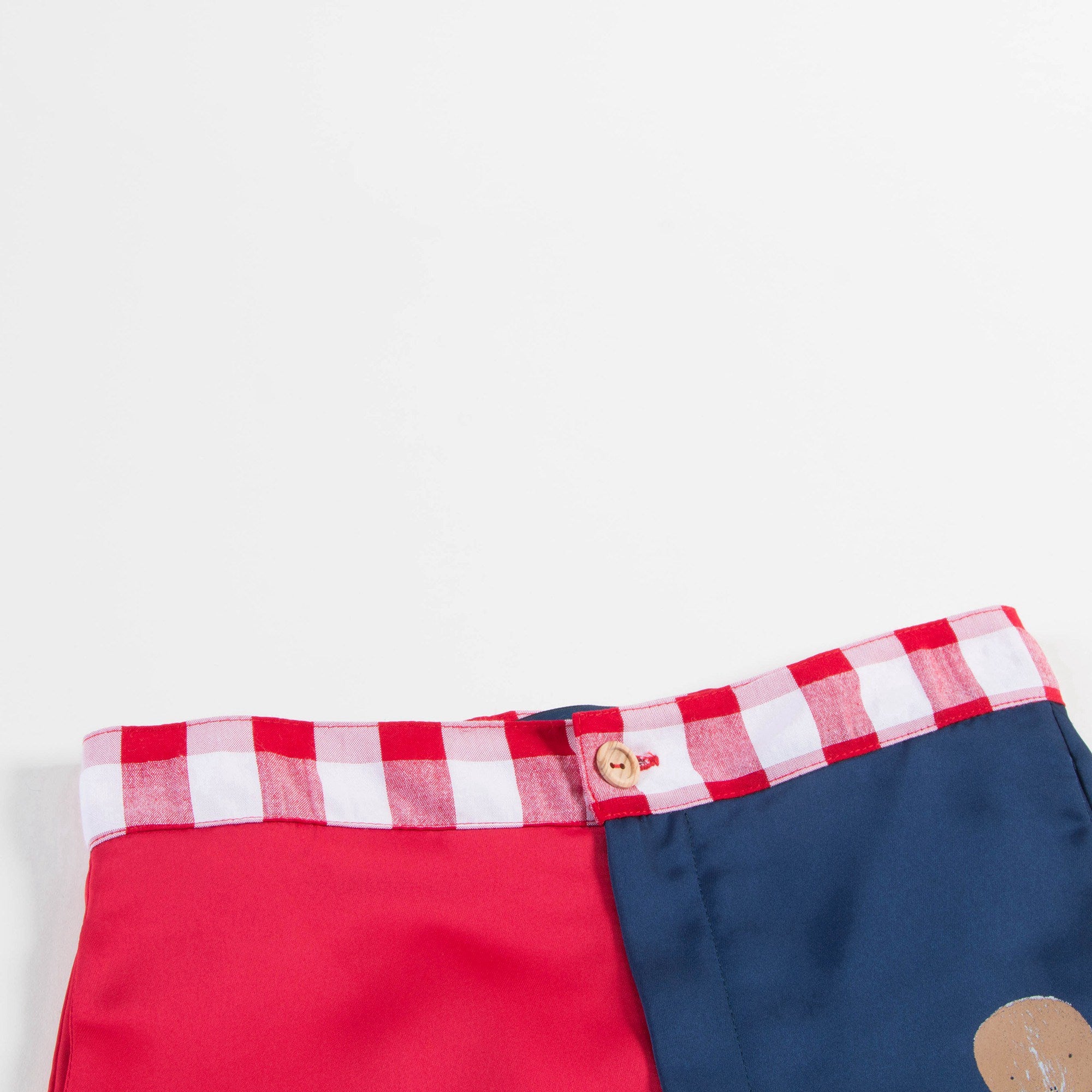 Girls  Red  &  Blue  Tao  Bust   Cotton   Shorts