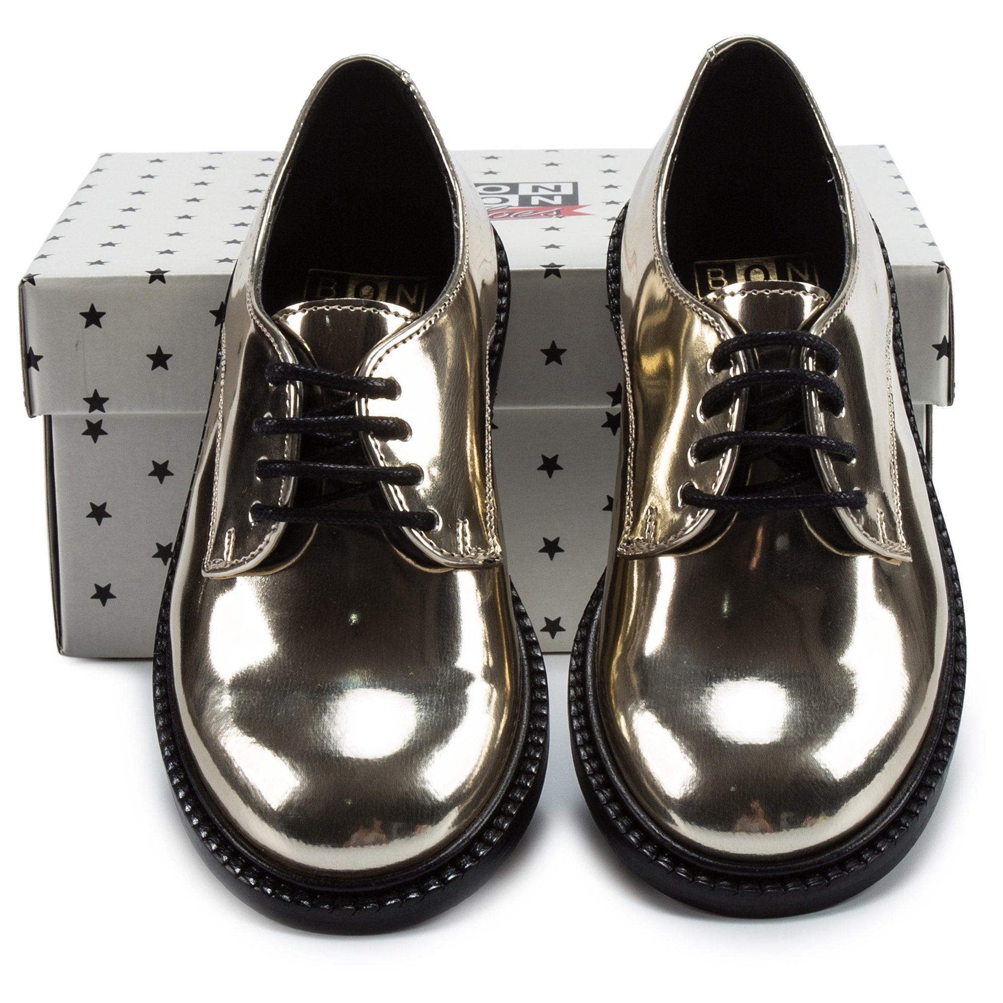 Girls Golden Ieather Shoes